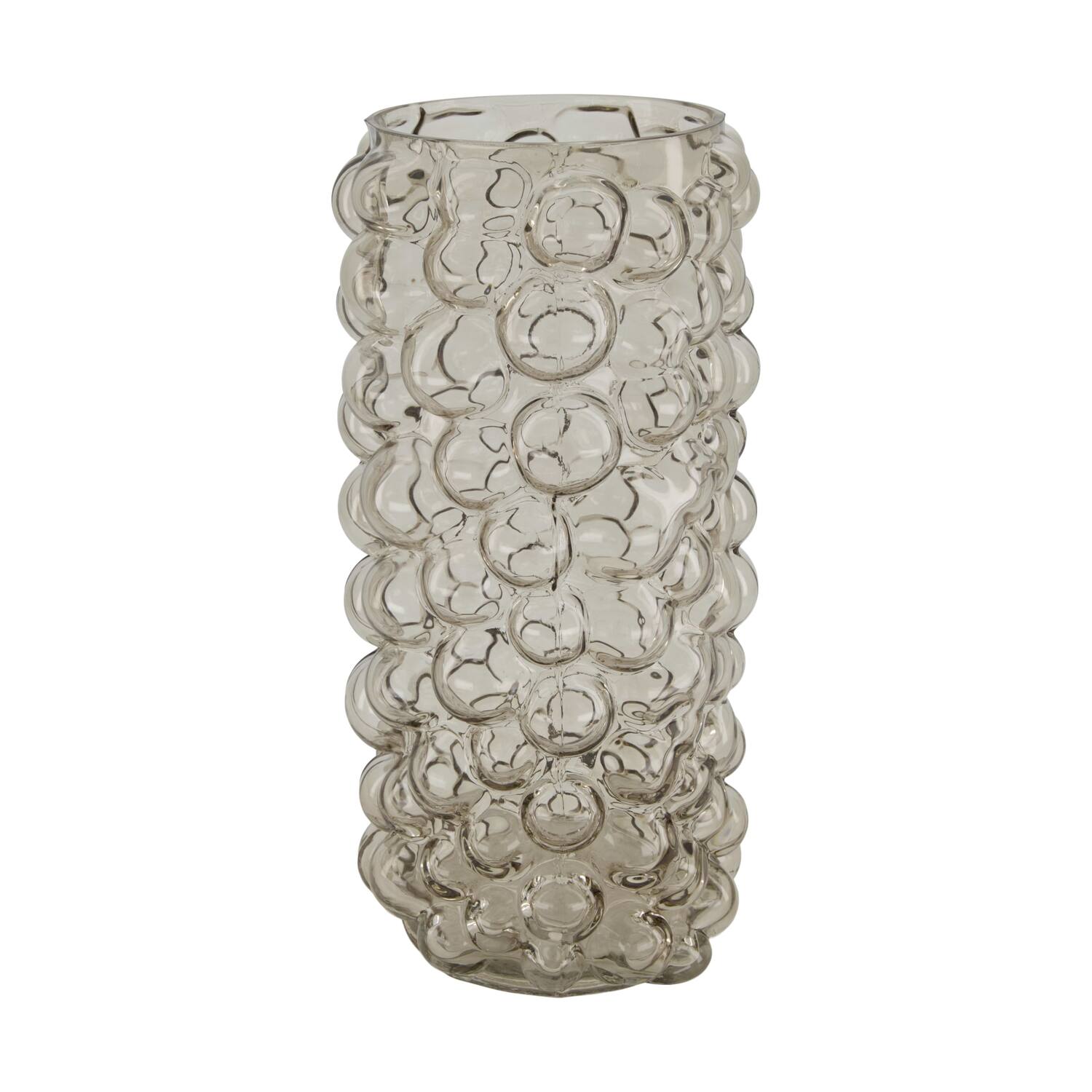 Vase glass 15.5x15.5x30cm - Grey