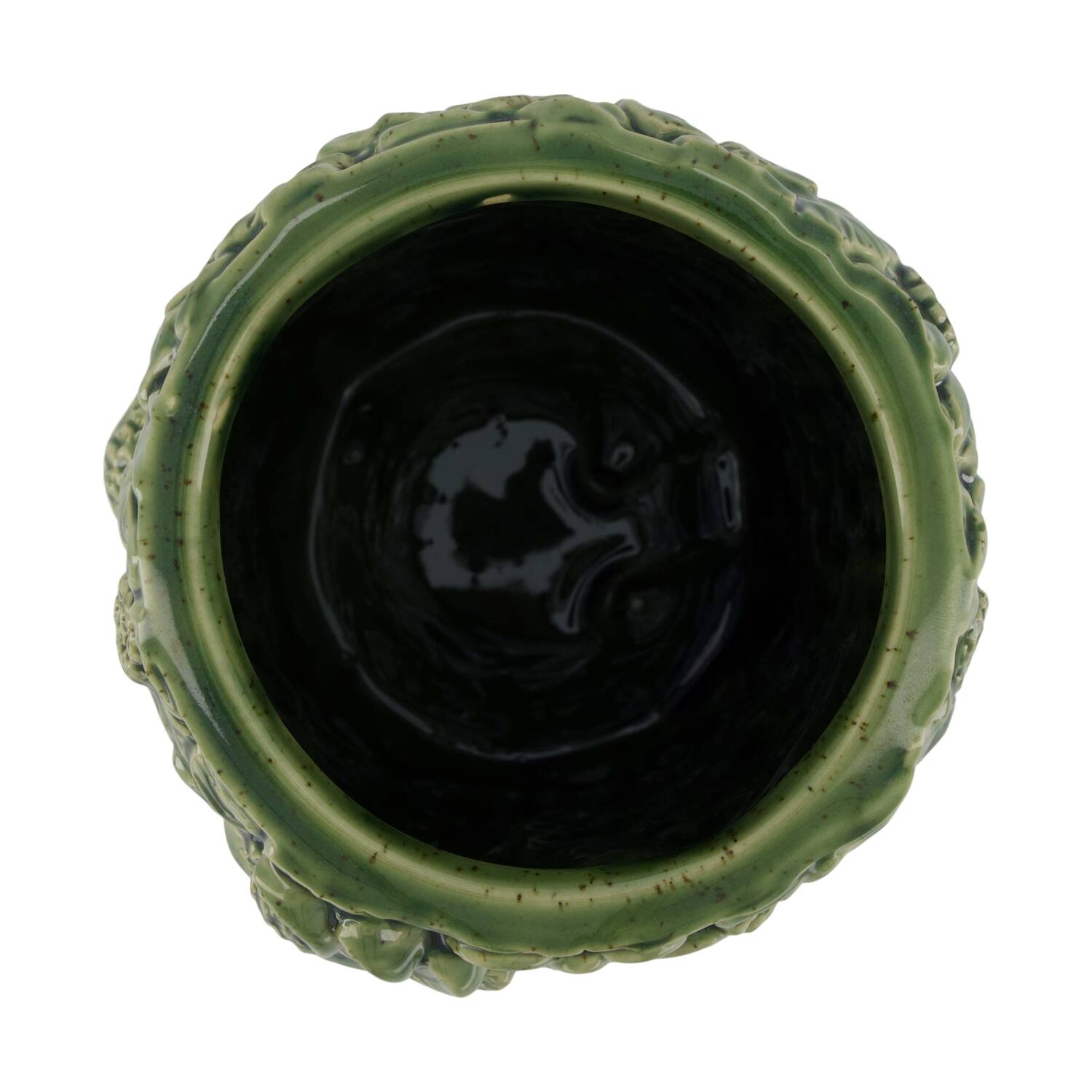 Vase parrot ceramic 15.5x15.5x28cm - Green