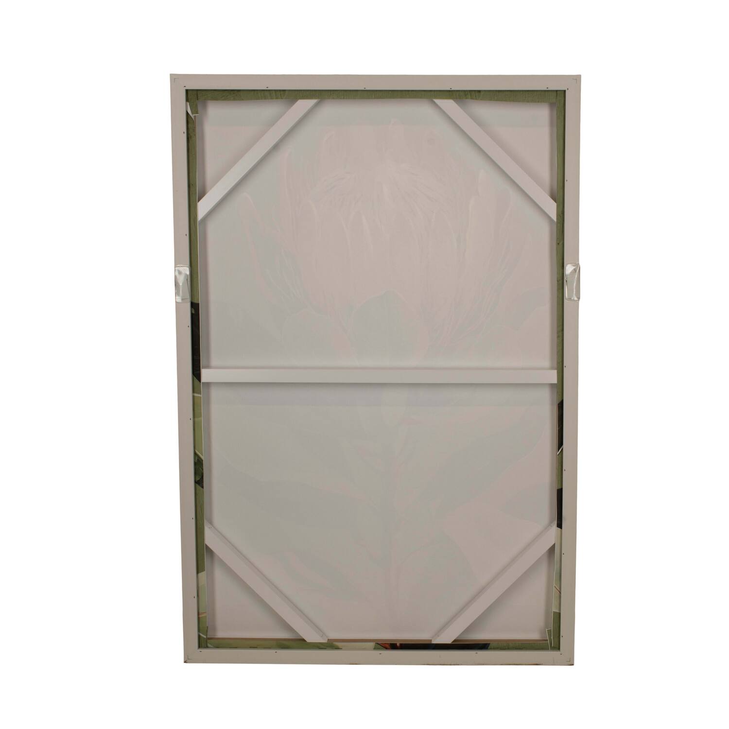 Wall art flower canvas with frame 62.6x4.3x92.6cm