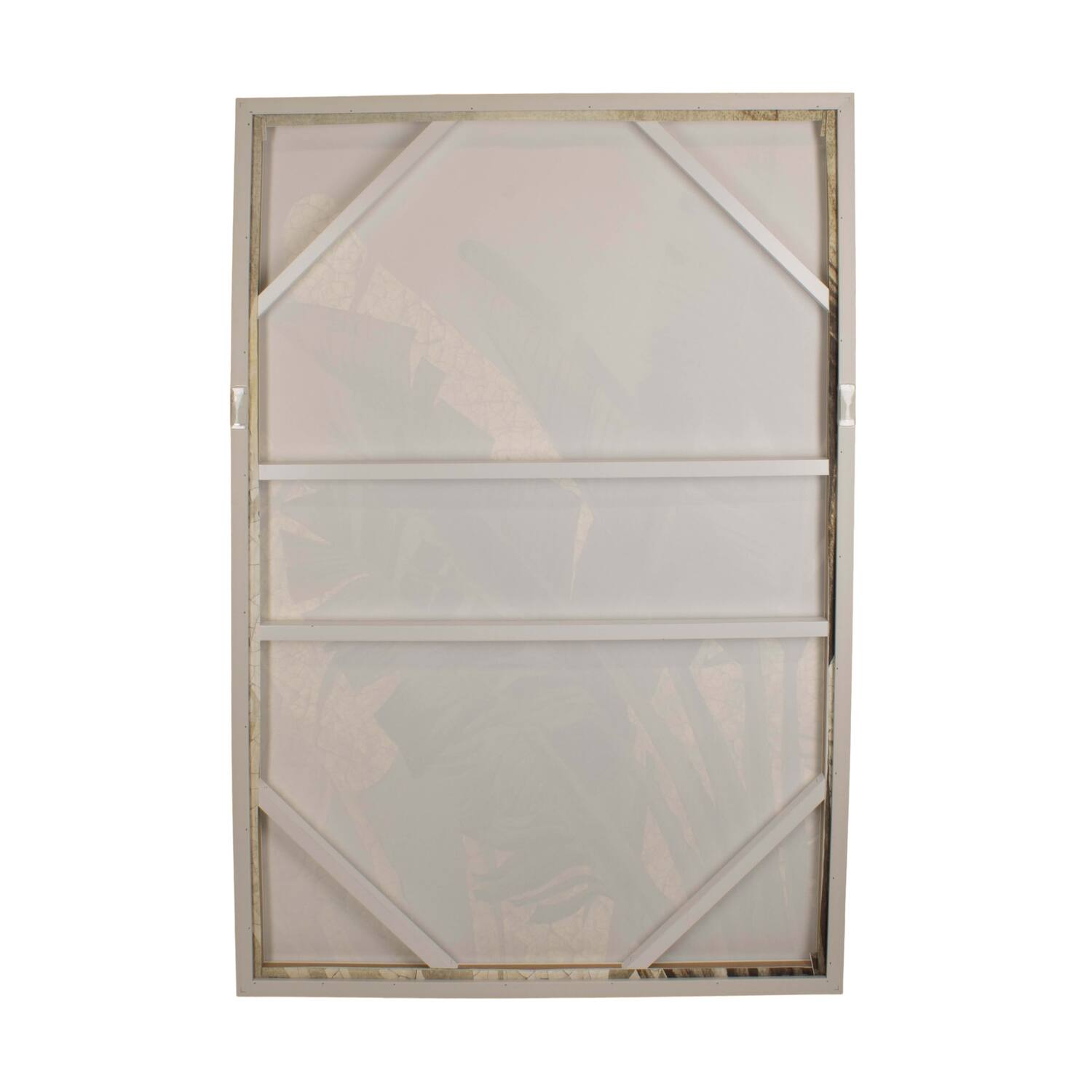 Wall art leaf canvas with frame 77.6x4.3x117.6cm