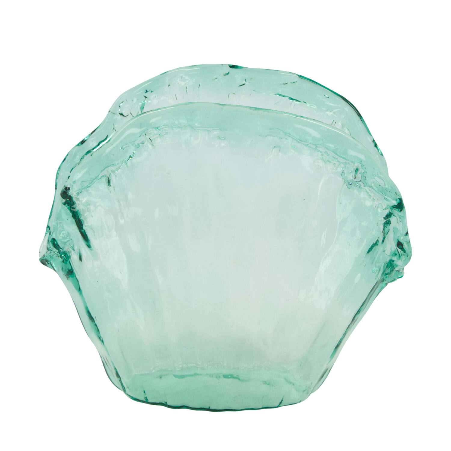 Vase recycled glass 27.5x12.5x24.5cm - Transparent