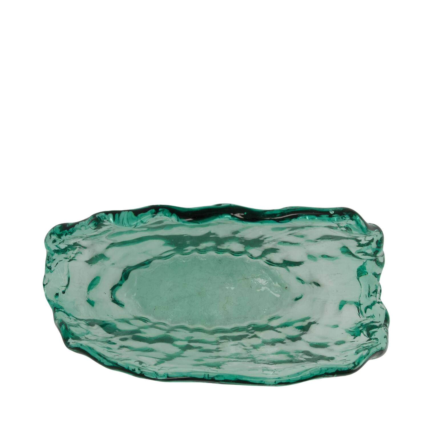 Vase recycled glass 27.5x12.5x24.5cm - Transparent