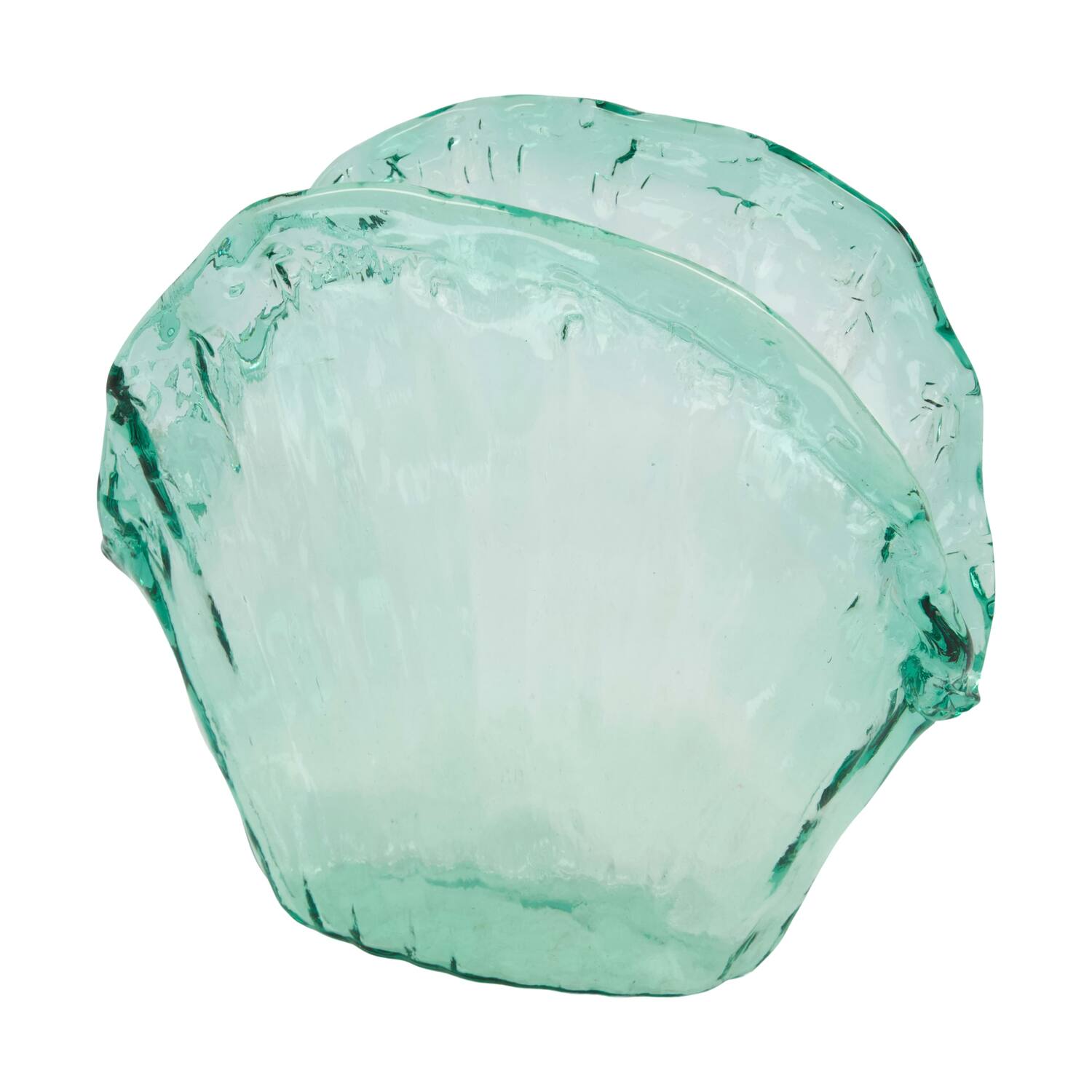Vase recycled glass 27.5x12.5x24.5cm - Transparent