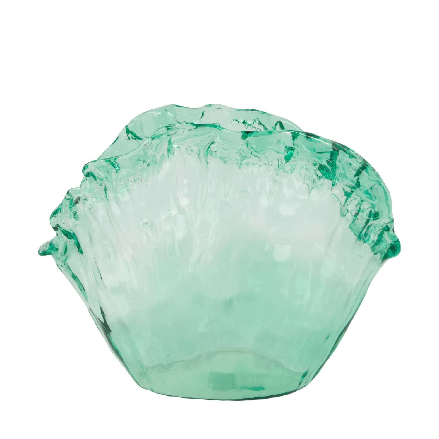 Vase recycled glass 37x18x30cm - Transparent