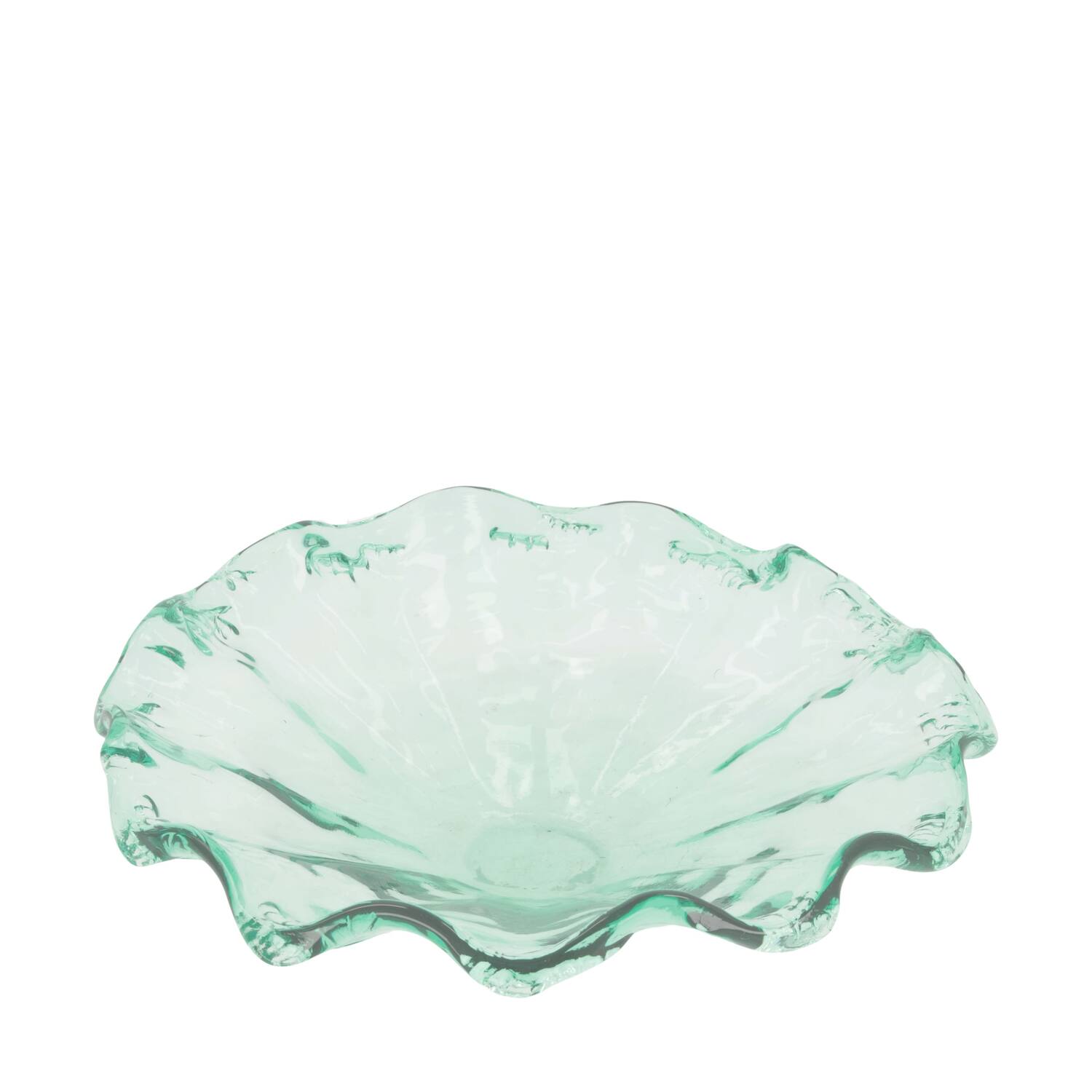 Plate round recycled glass 32x32x9cm