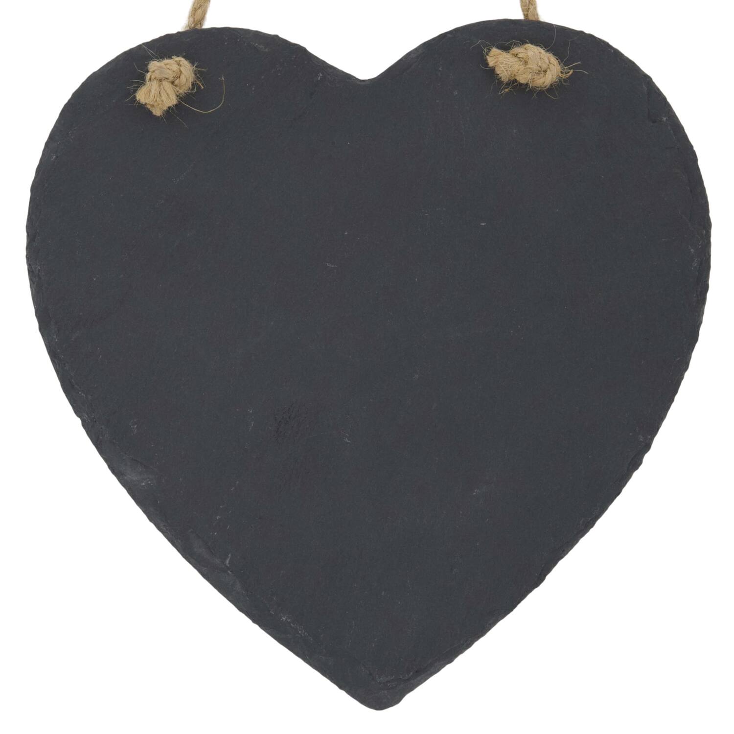 Blackboard heart slate with hanger 20x0.5x20cm