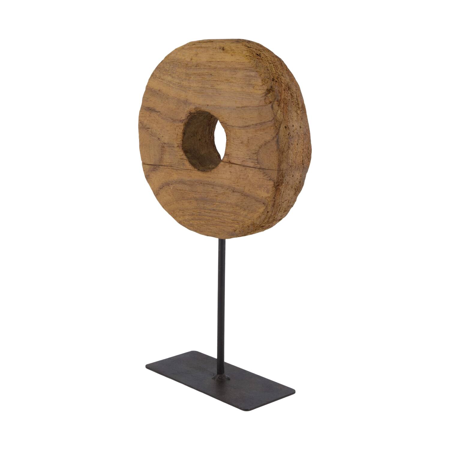 Statue reclaimed wood 18x3.5x29cm - Brown