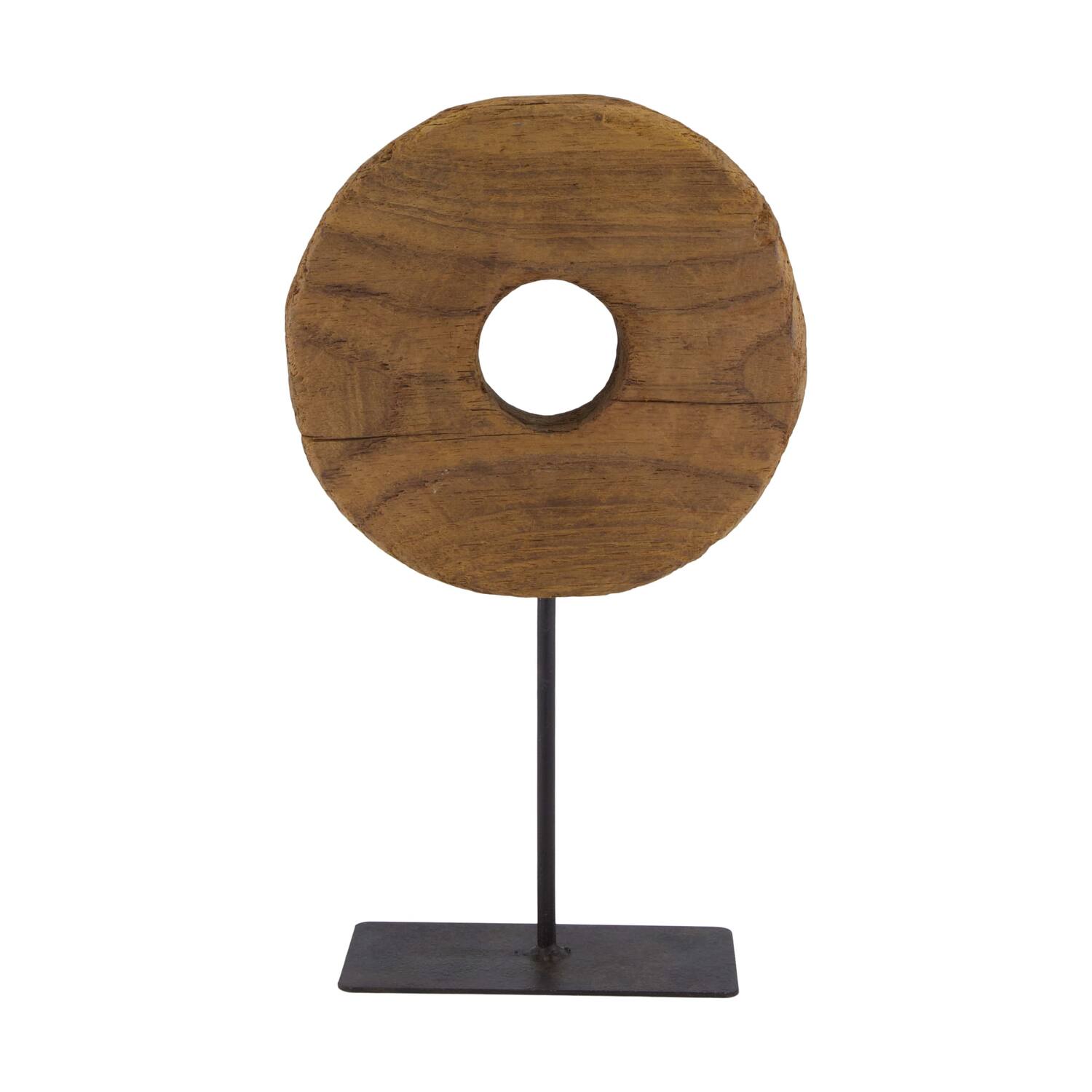 Statue reclaimed wood 18x3.5x29cm - Brown