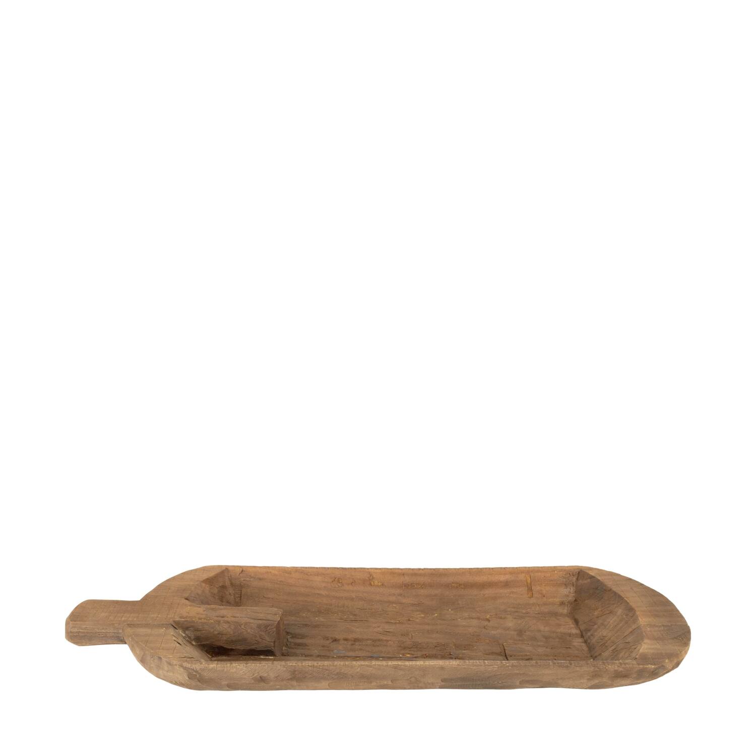 Plate rectangular reclaimed wood 78x35x8cm - Brown