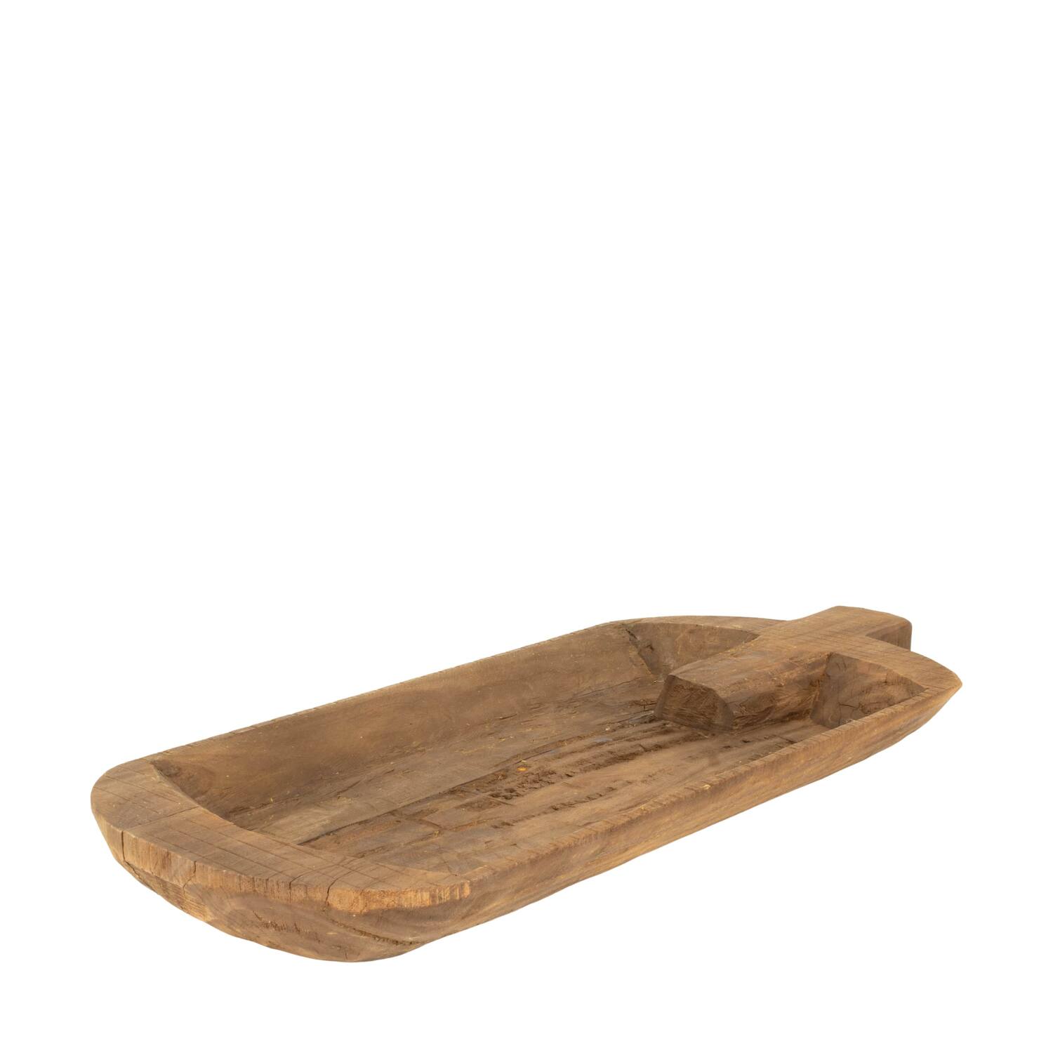 Plate rectangular reclaimed wood 78x35x8cm - Brown