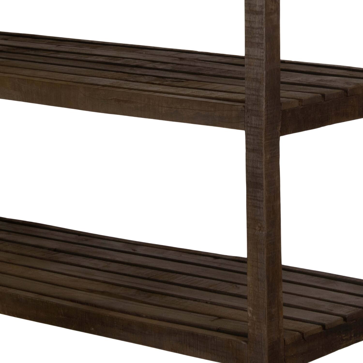 Cabinet rectangular reclaimed wood 120x45x180cm - Brown