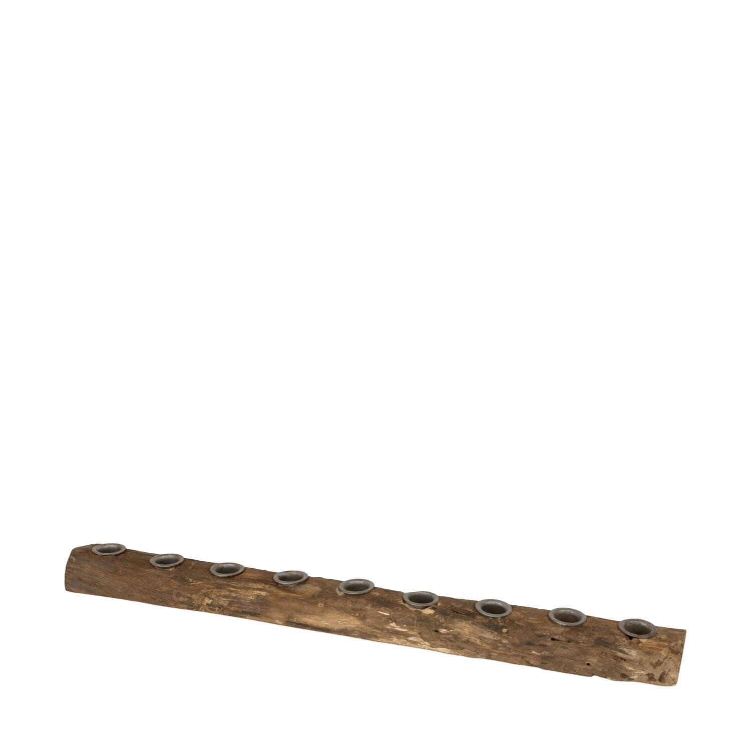 Dinnercandle holder reclaimed wood vintage 58x4x3cm