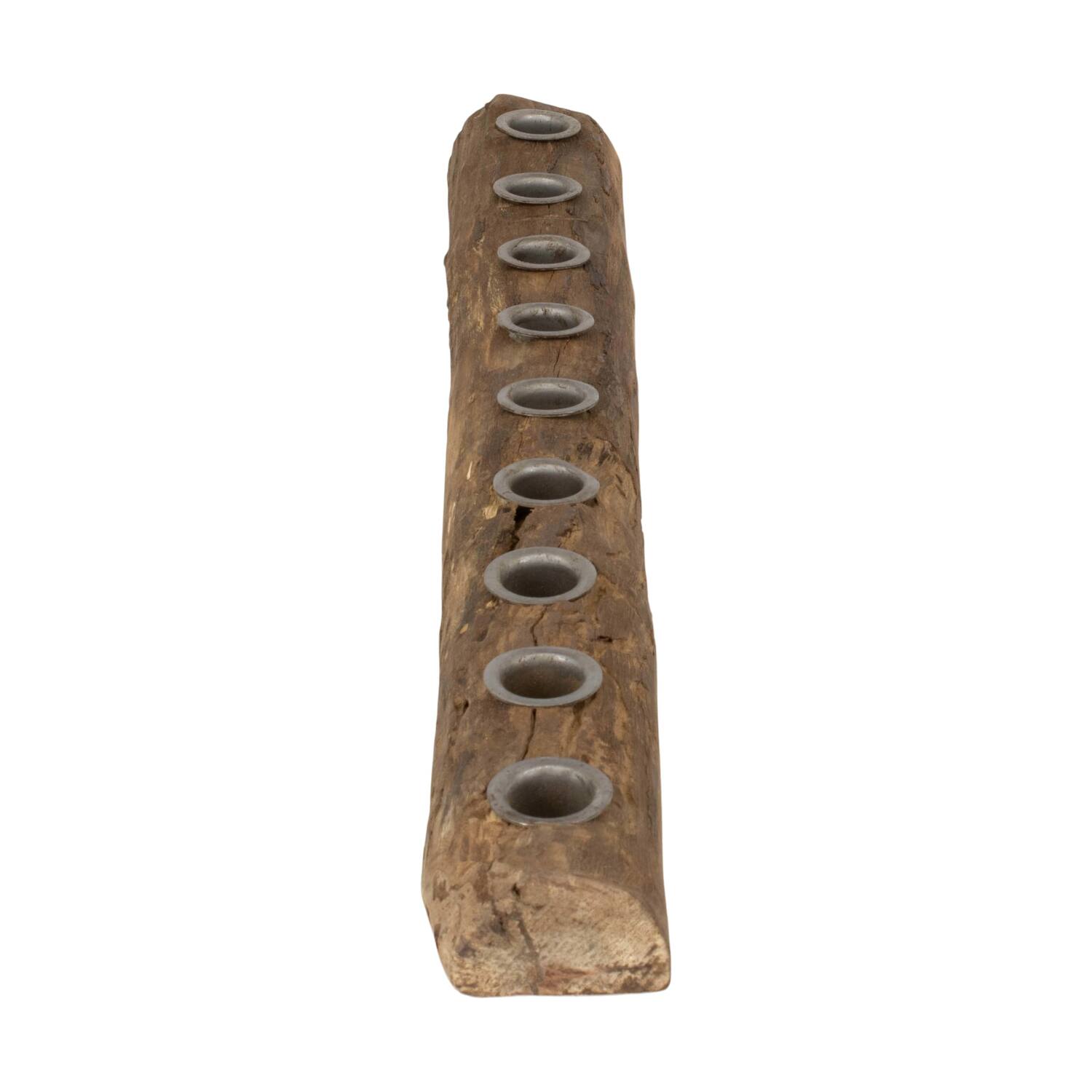 Dinnercandle holder reclaimed wood vintage 58x4x3cm