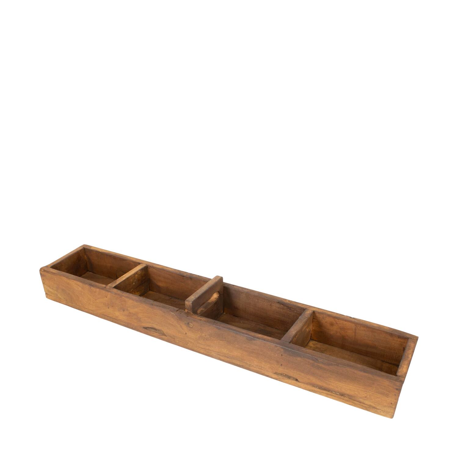 Tray reclaimed wood 76x14x9.5cm