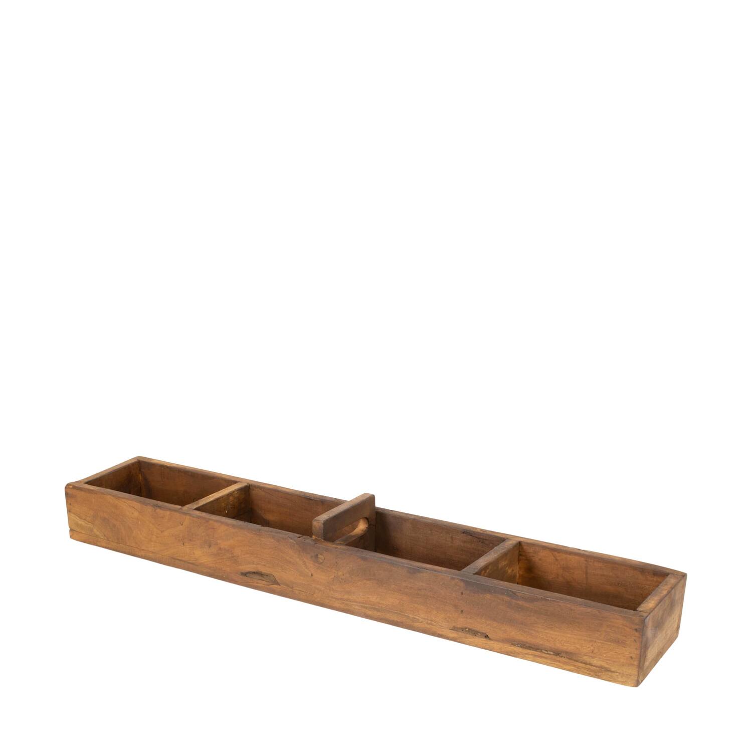 Tray reclaimed wood 76x14x9.5cm