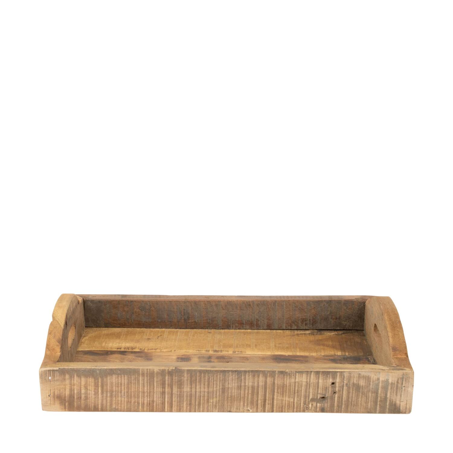 Tray reclaimed wood vintage 47x31x6cm S2 - Natural