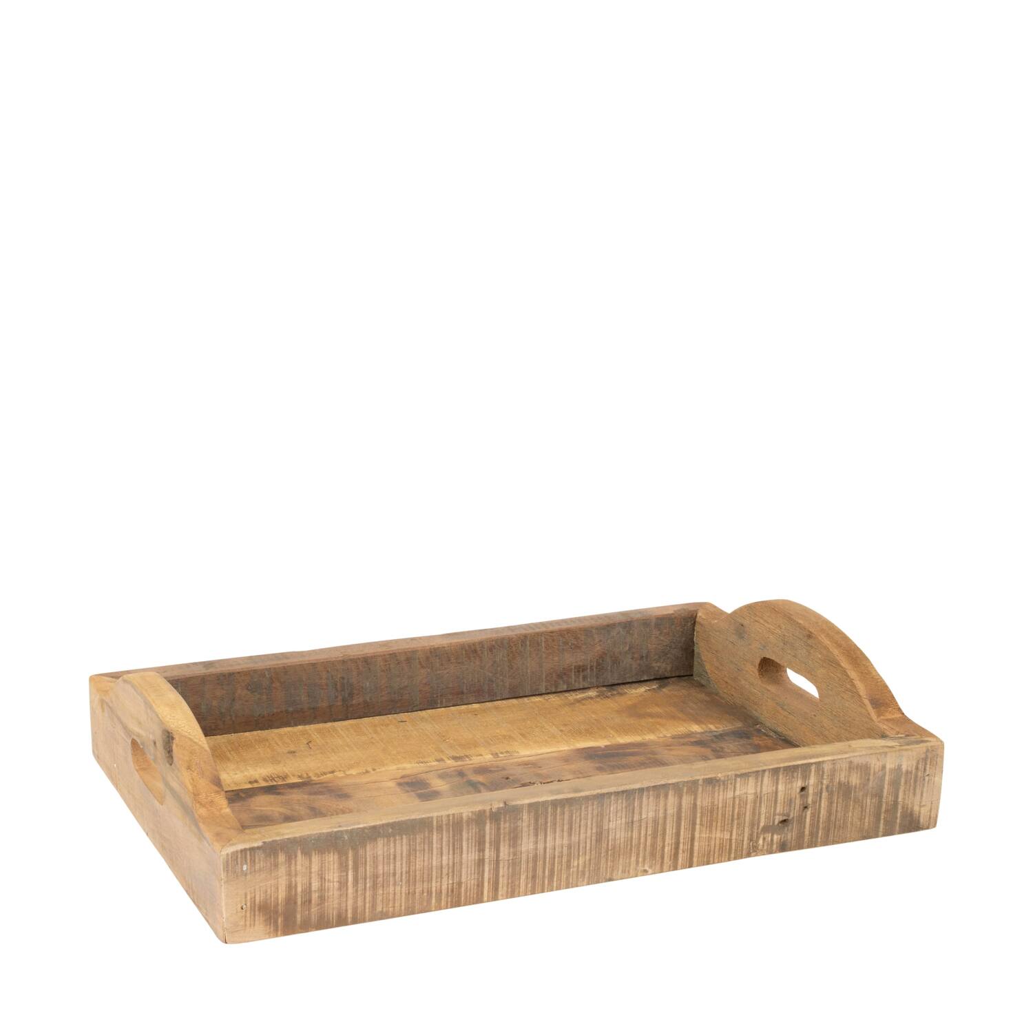 Tray reclaimed wood vintage 47x31x6cm S2 - Natural