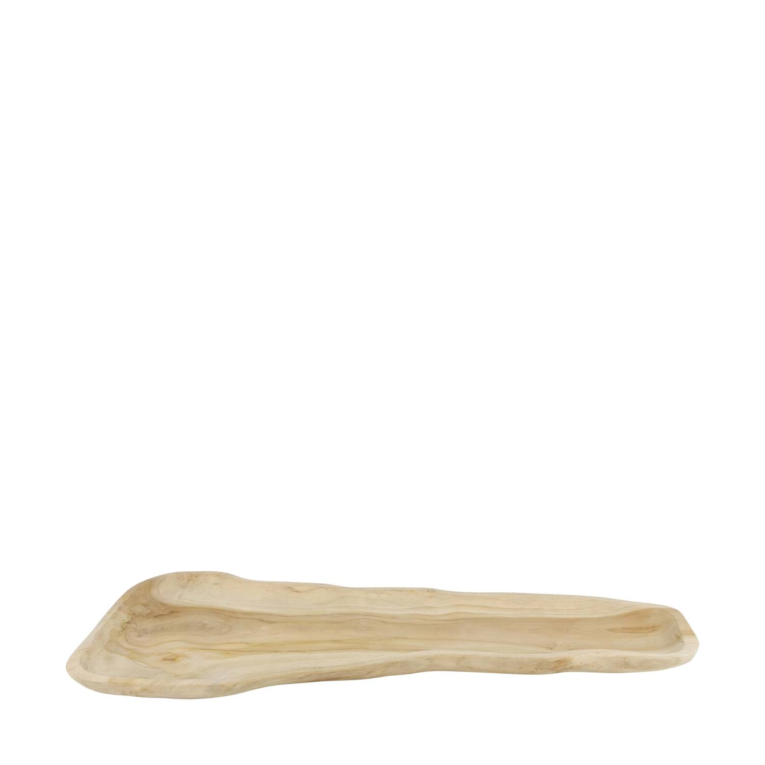 Tray organic teak wood 58x28x2.5cm - Natural