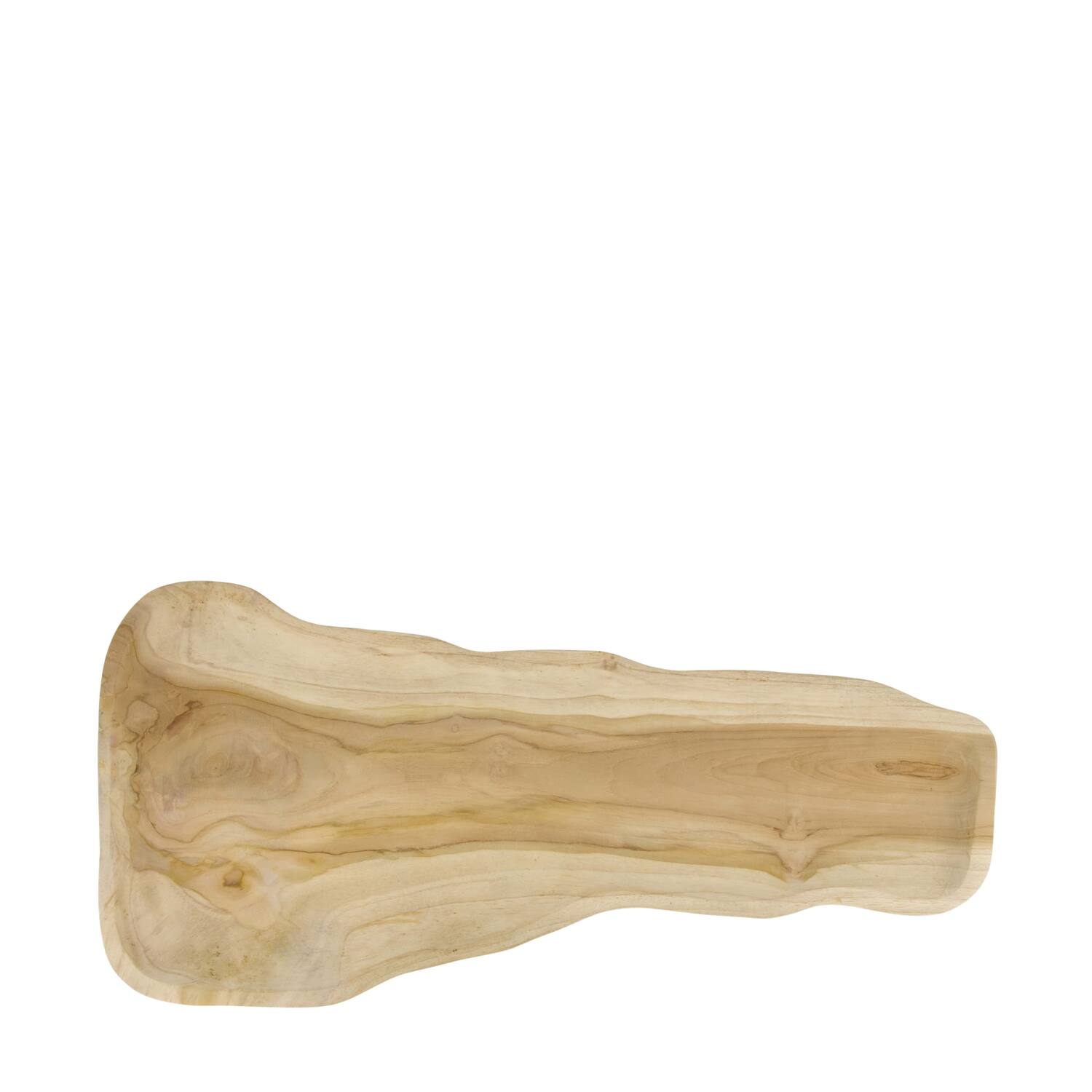 Tray organic teak wood 58x28x2.5cm - Natural