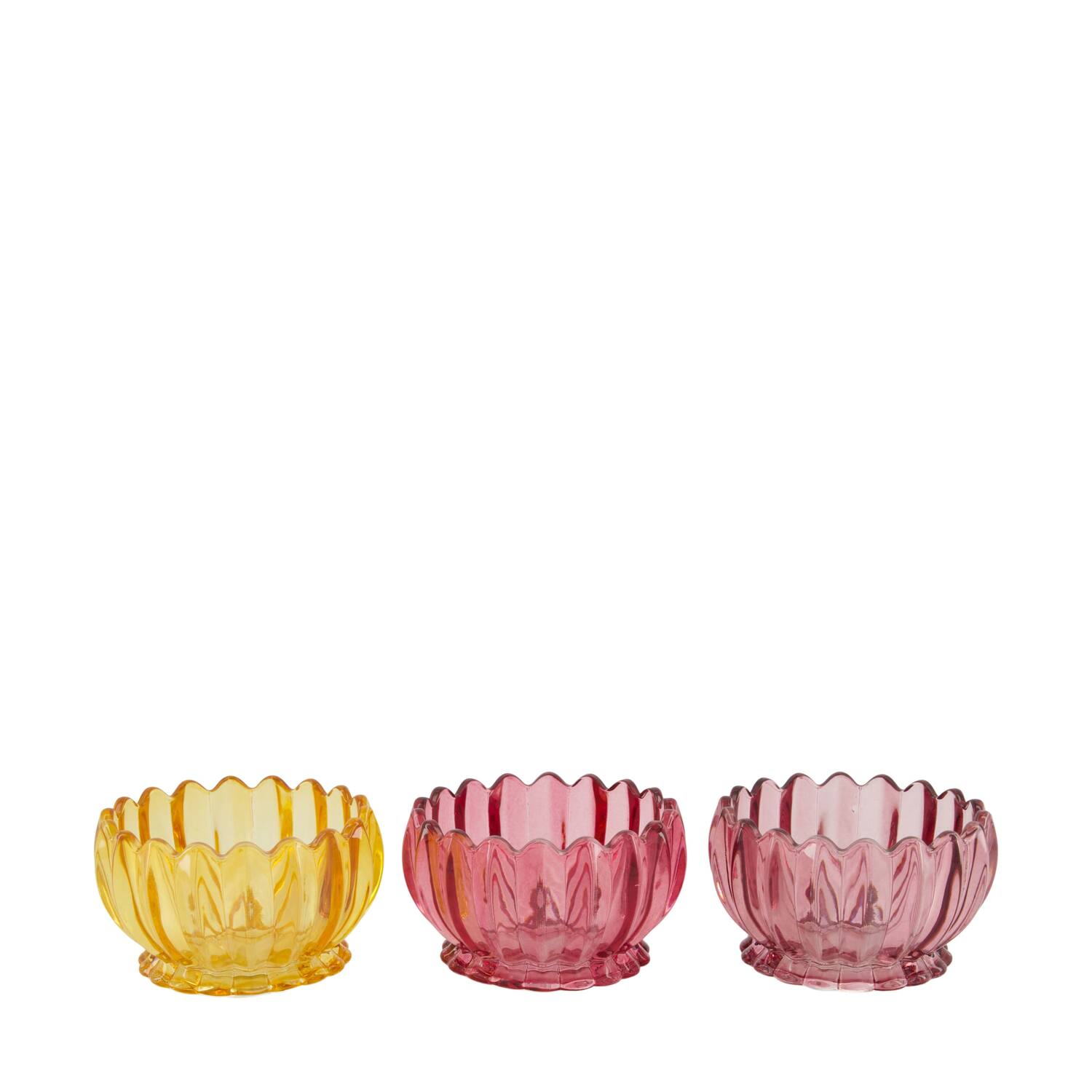 Tealight holder glass 10.6x10.6x6.2cm C/3