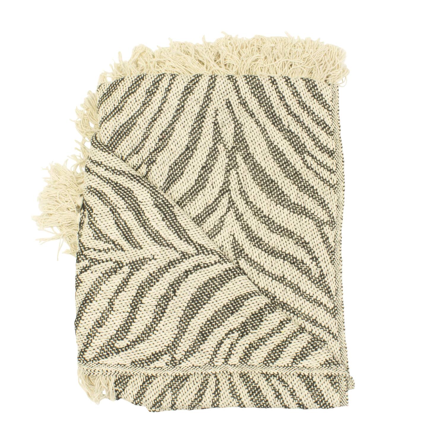 Plaid animal print cotton 150x125x2cm