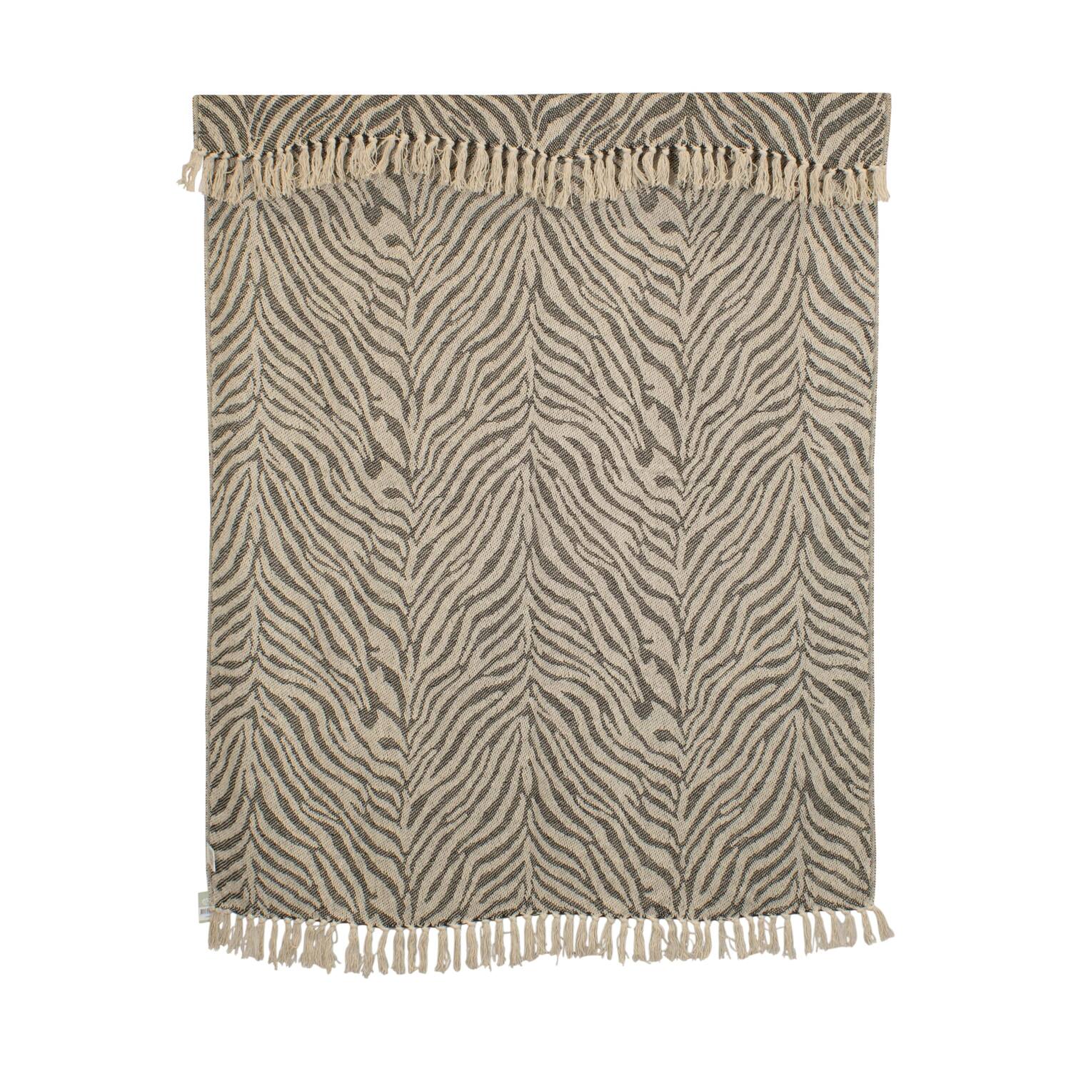 Plaid animal print cotton 150x125x2cm