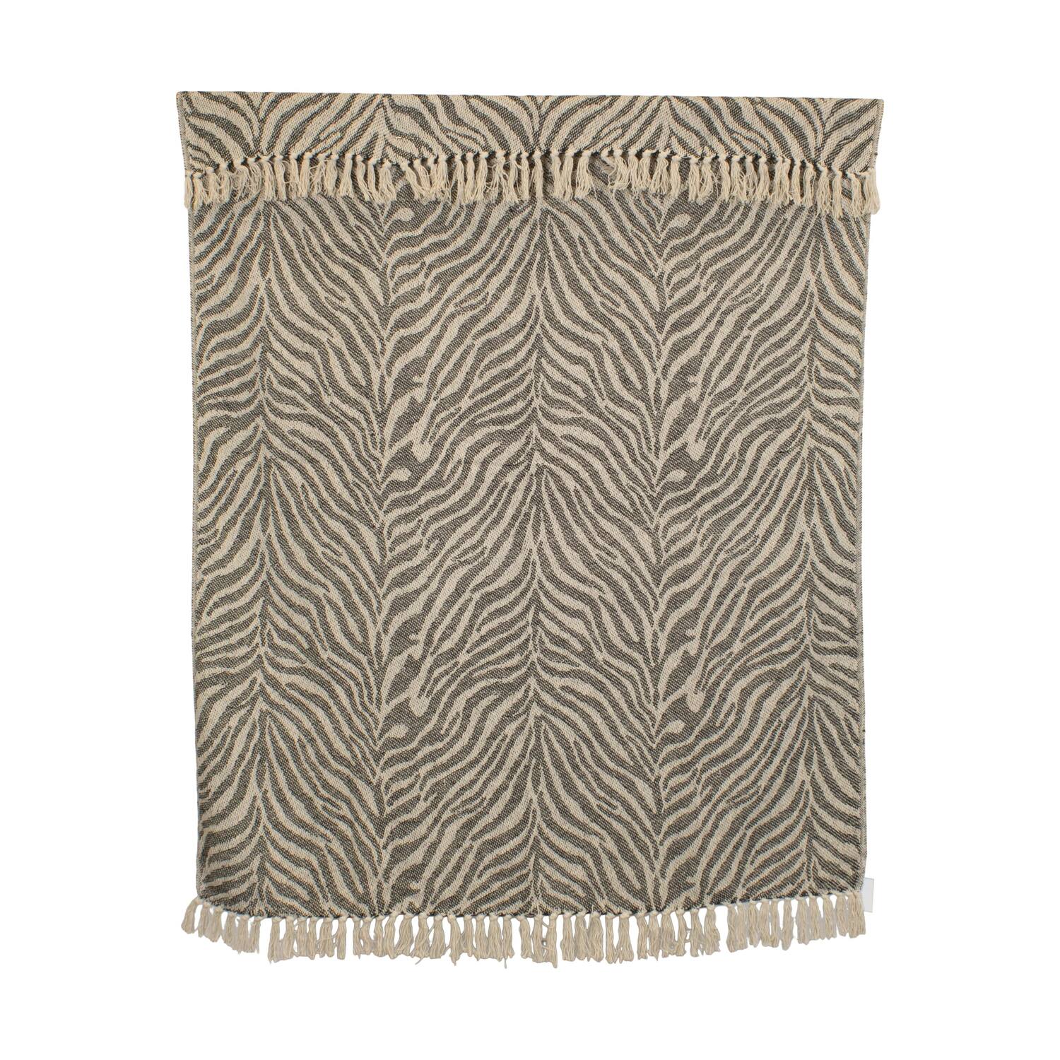 Plaid animal print cotton 150x125x2cm