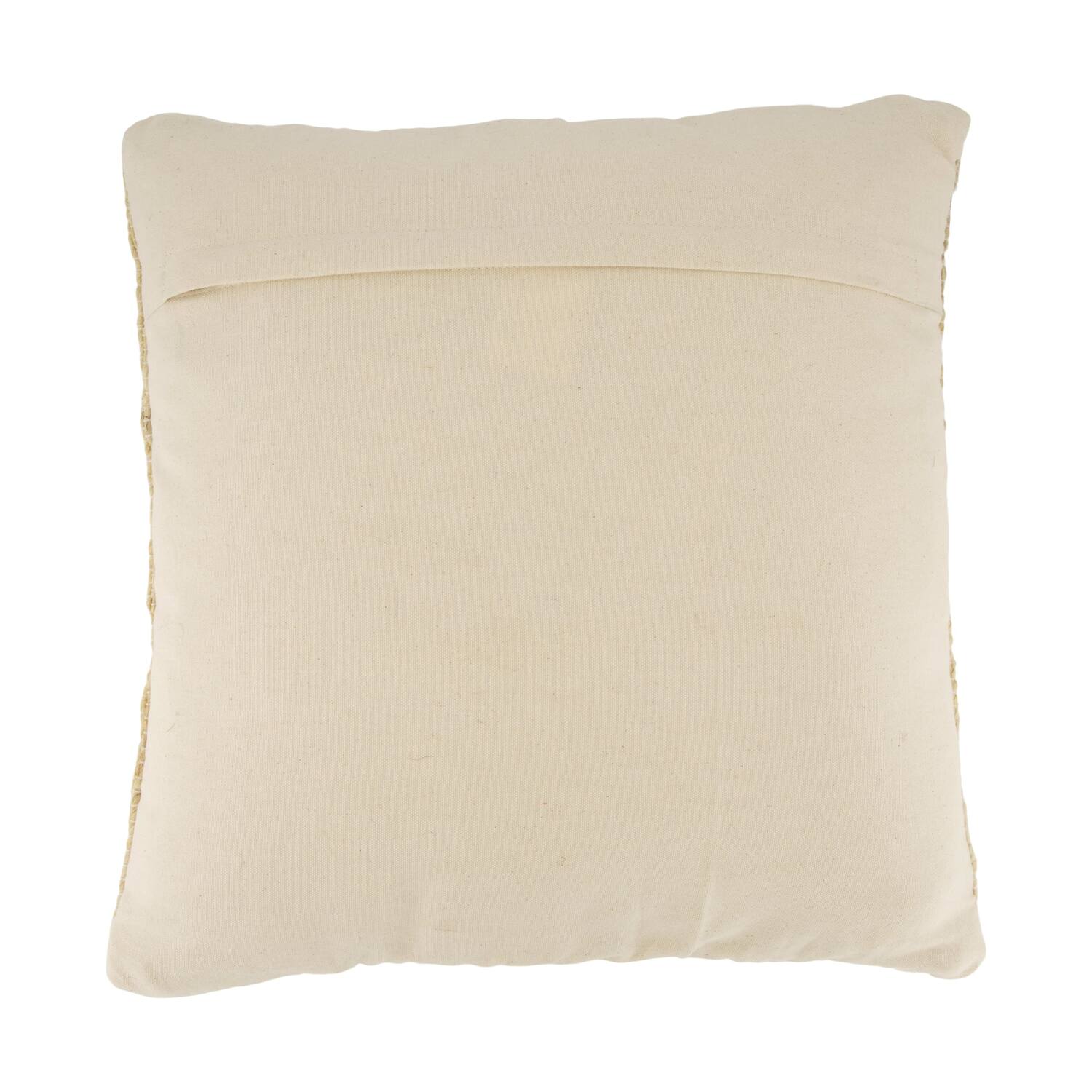 Cushion jute 45x45x8cm - Natural