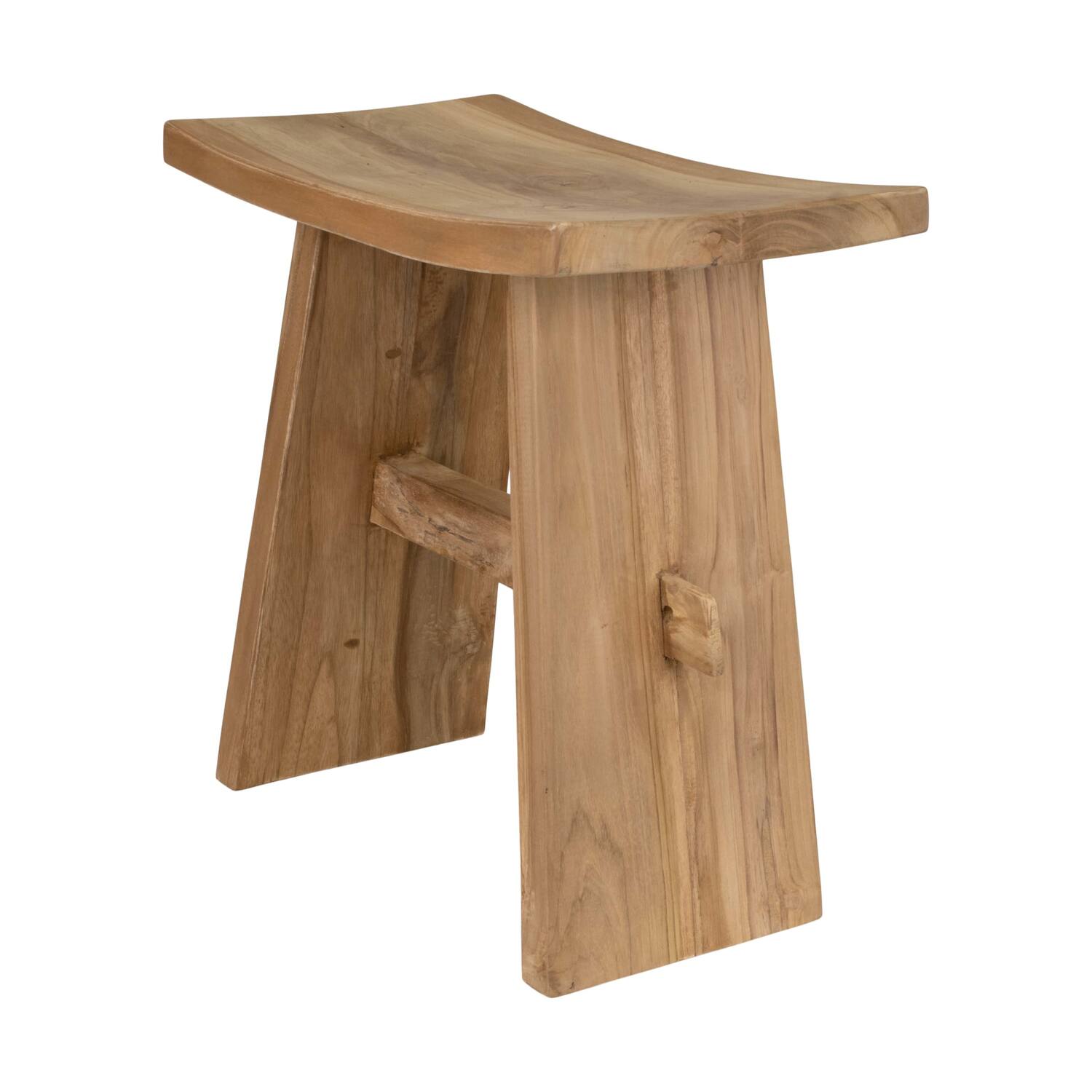 Stool teak wood 49x29x50cm