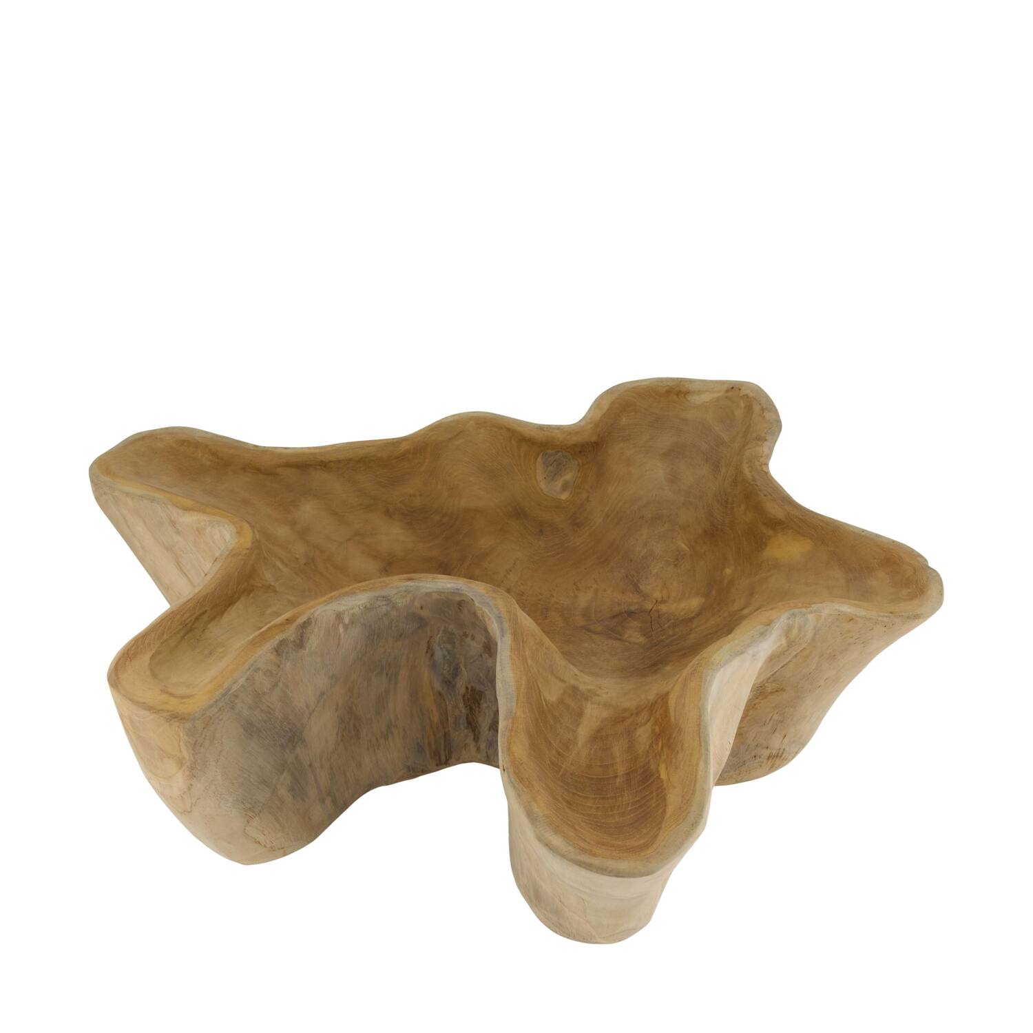 Bowl teak wood 60x58x15cm