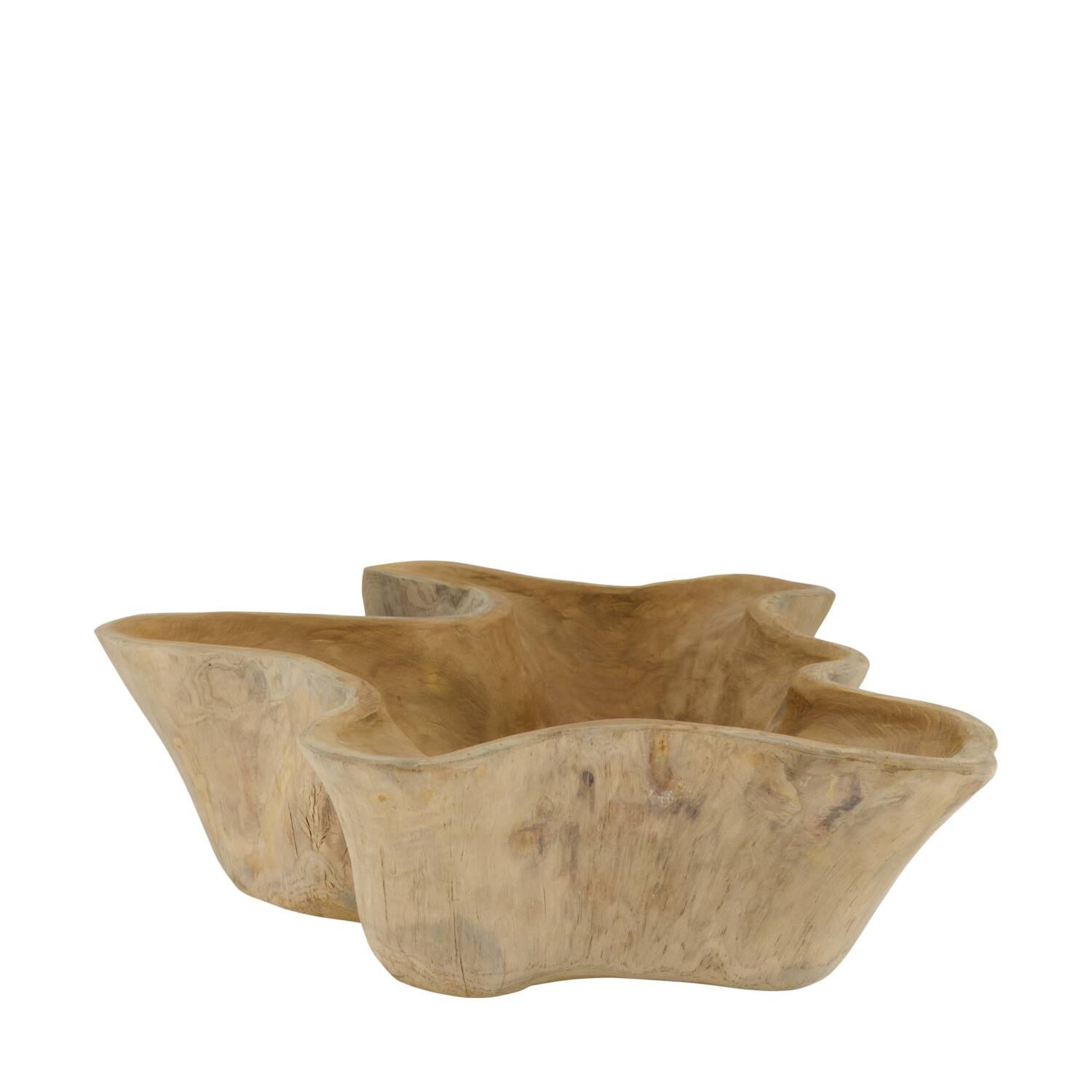 Bowl teak wood 60x58x15cm