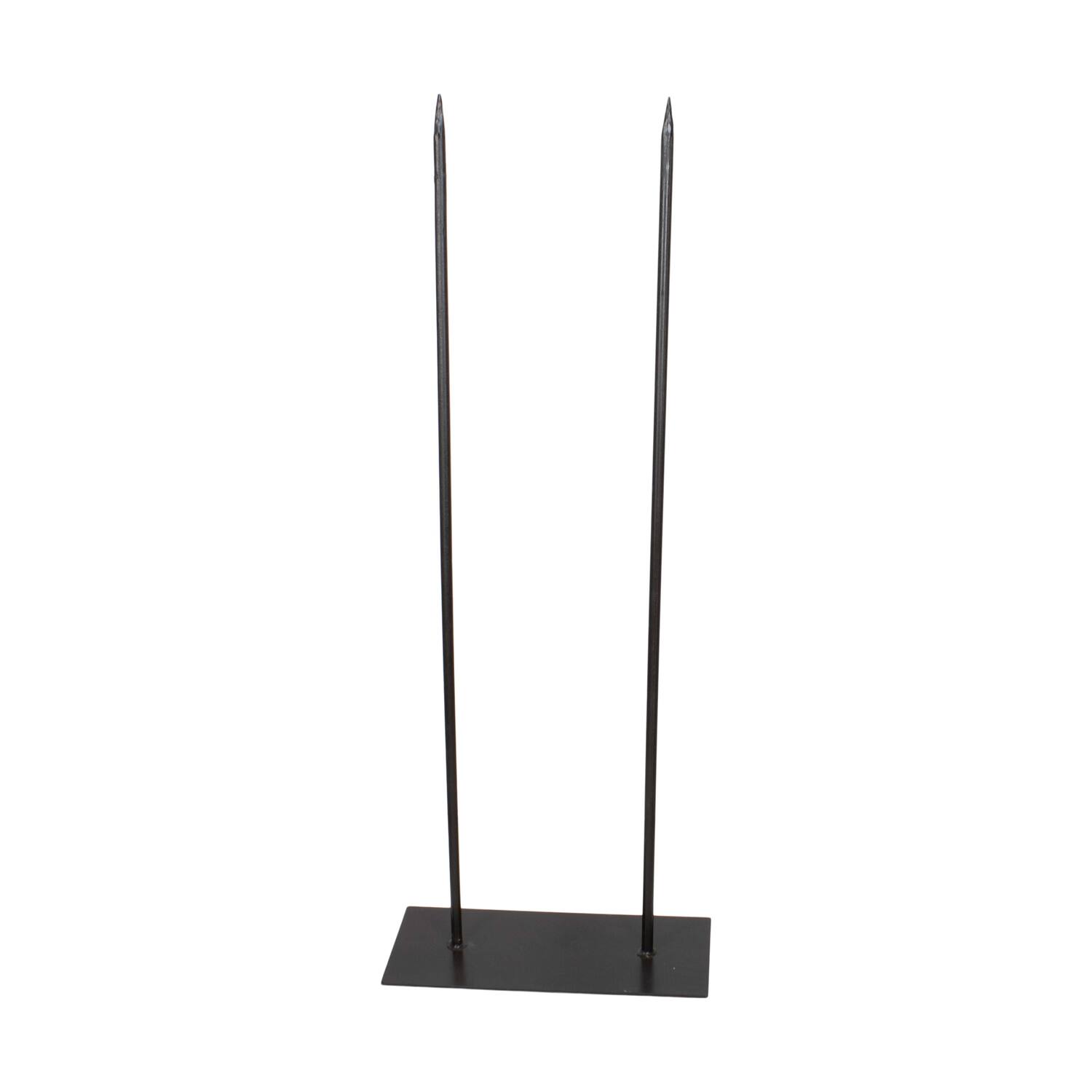 Stand rectangular iron 45x20x118cm - Black