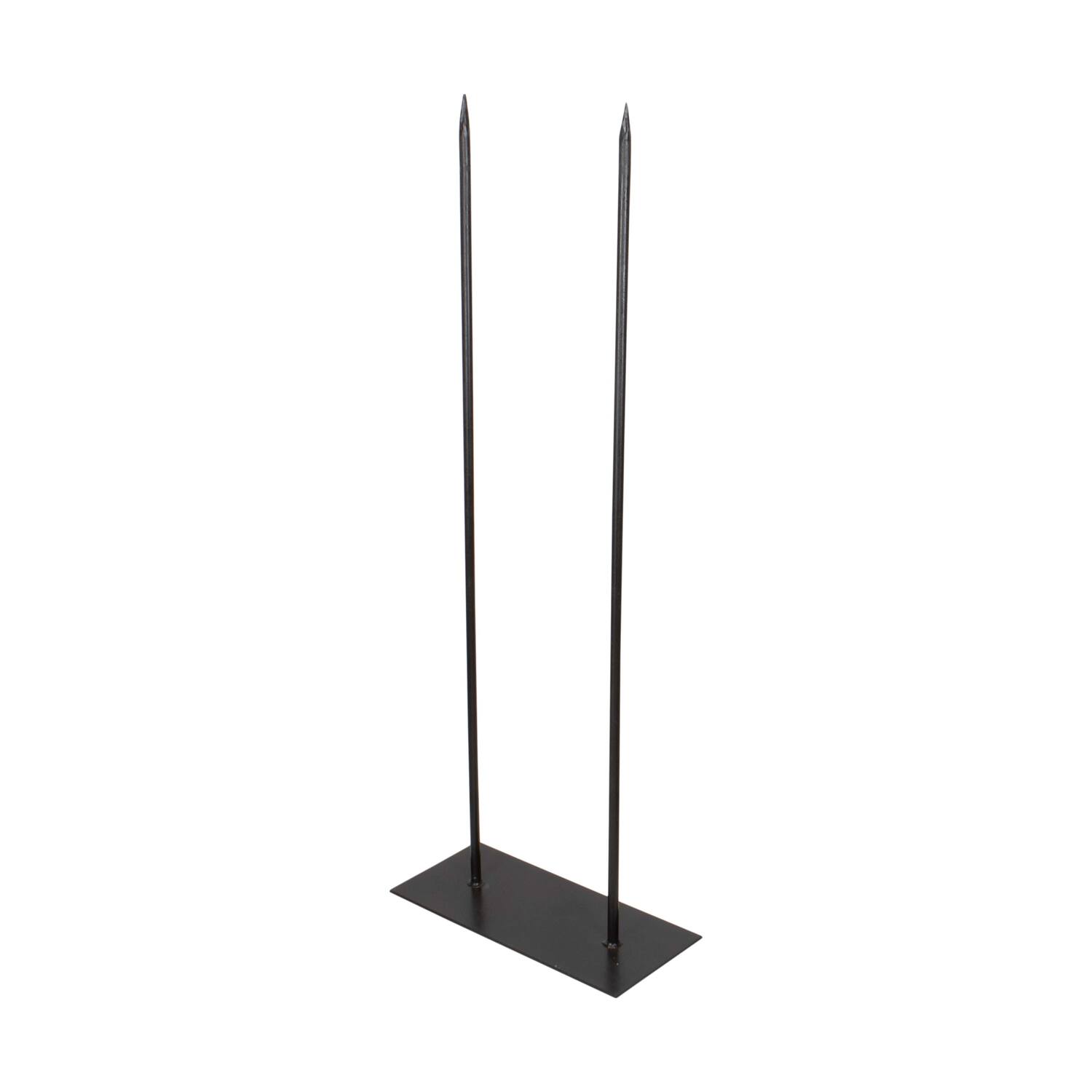 Stand rectangular iron 45x20x118cm - Black
