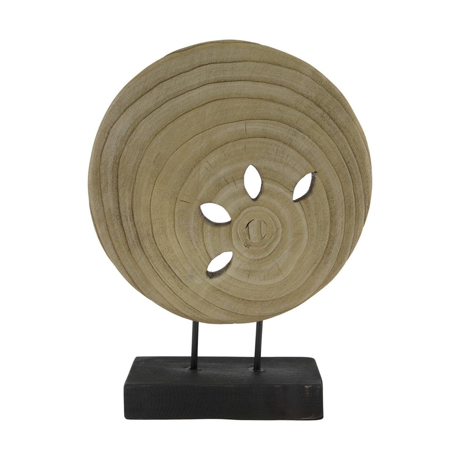 Statue paulownia wood 28x9x38cm - Natural