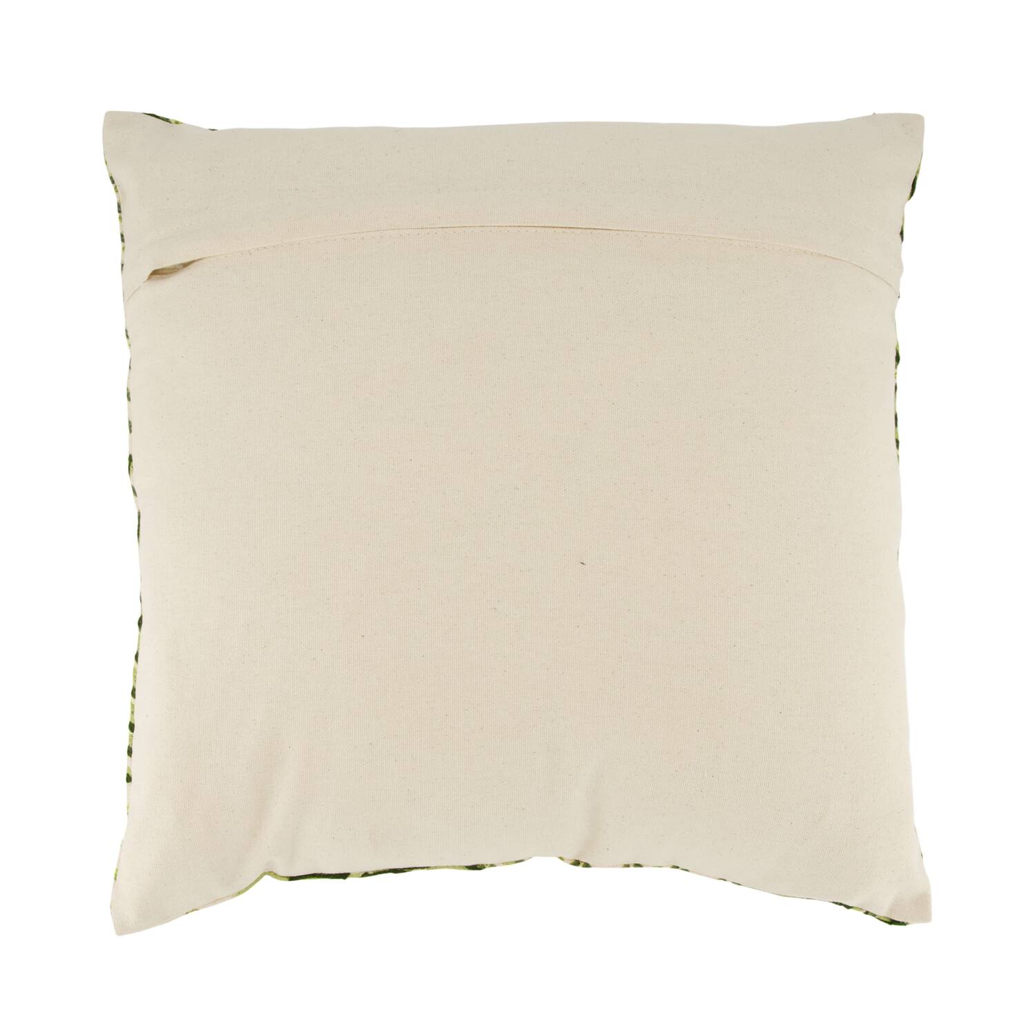 Cushion leaf print cotton 45x45x8cm