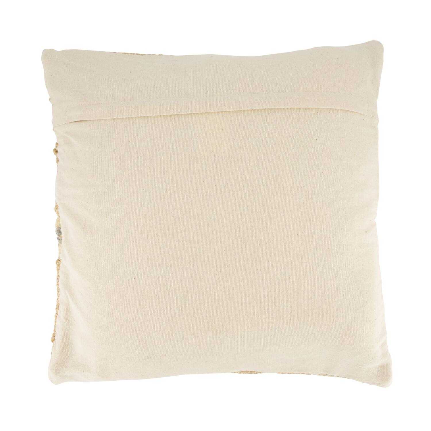 Cushion jute 45x45x8cm - Natural