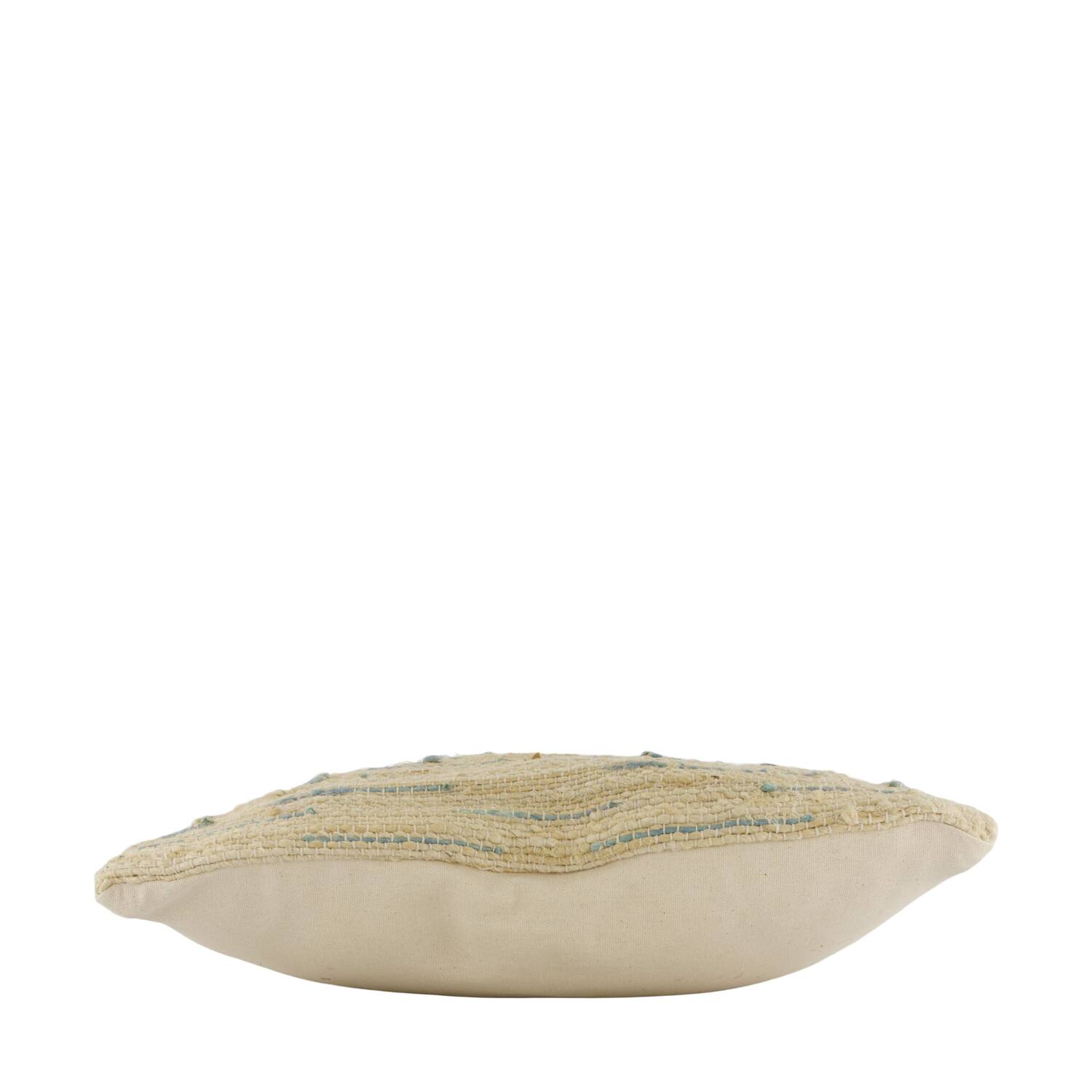 Cushion jute 45x45x8cm - Natural