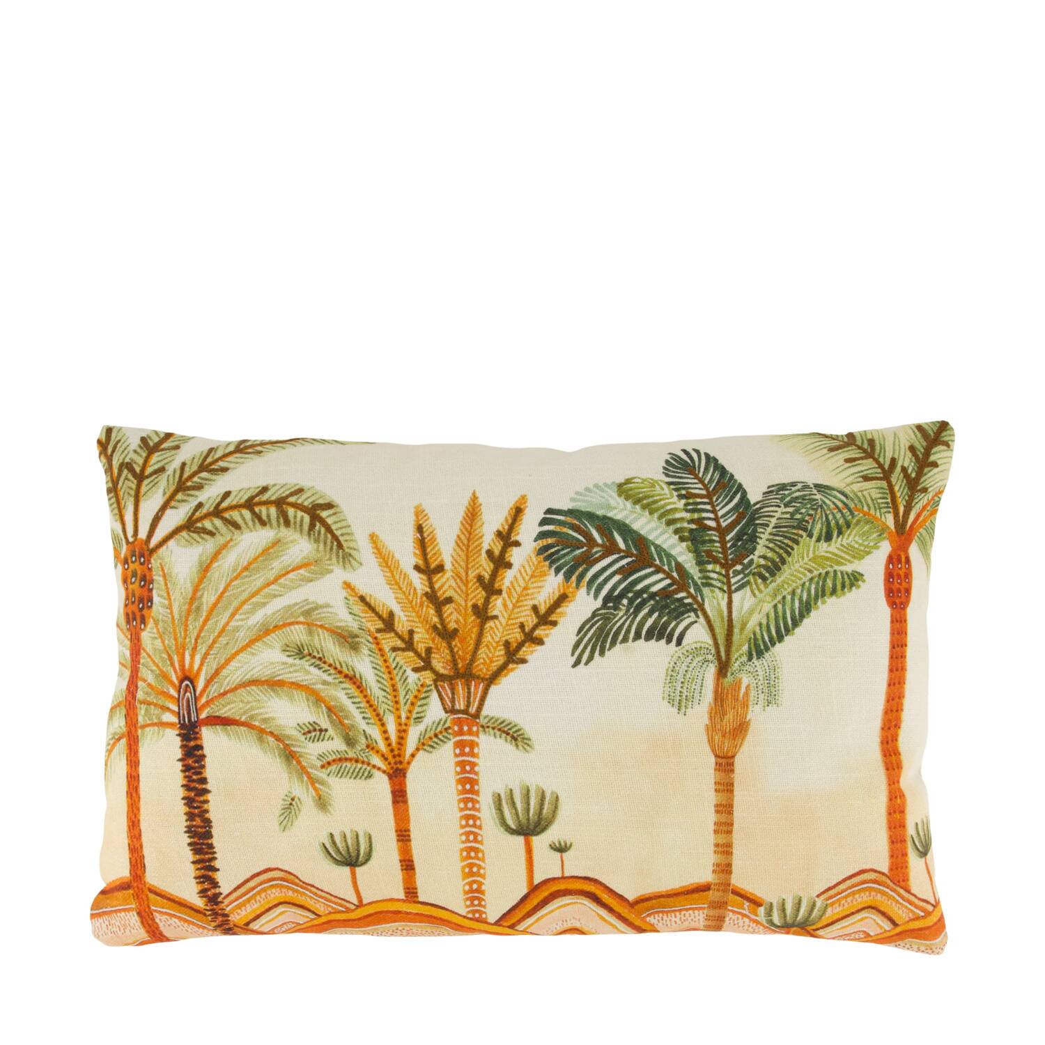 Cushion palm tree cotton 50x30x8cm