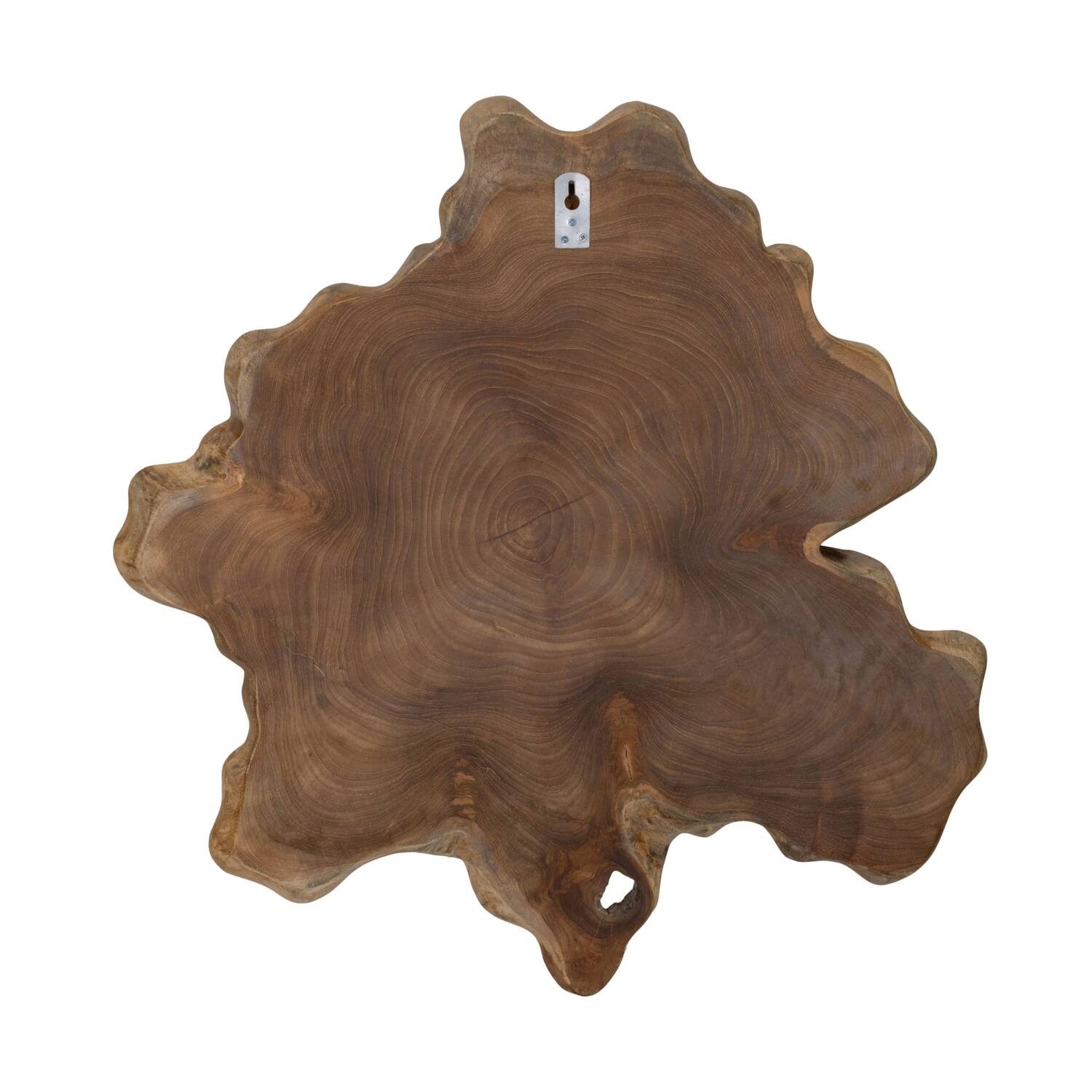 Wall art organic teak wood 67x61x6cm - Natural