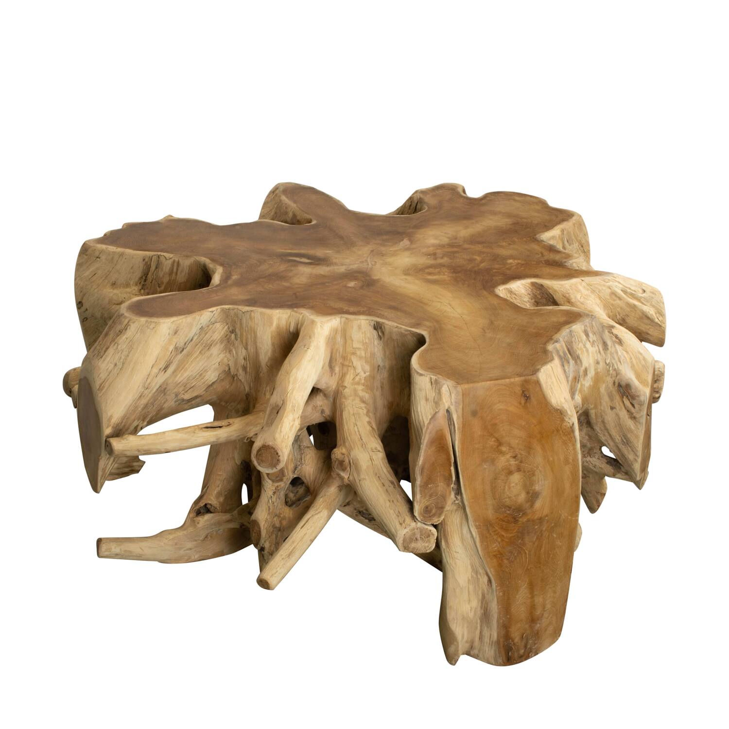 Side table teak wood 100x100x48cm