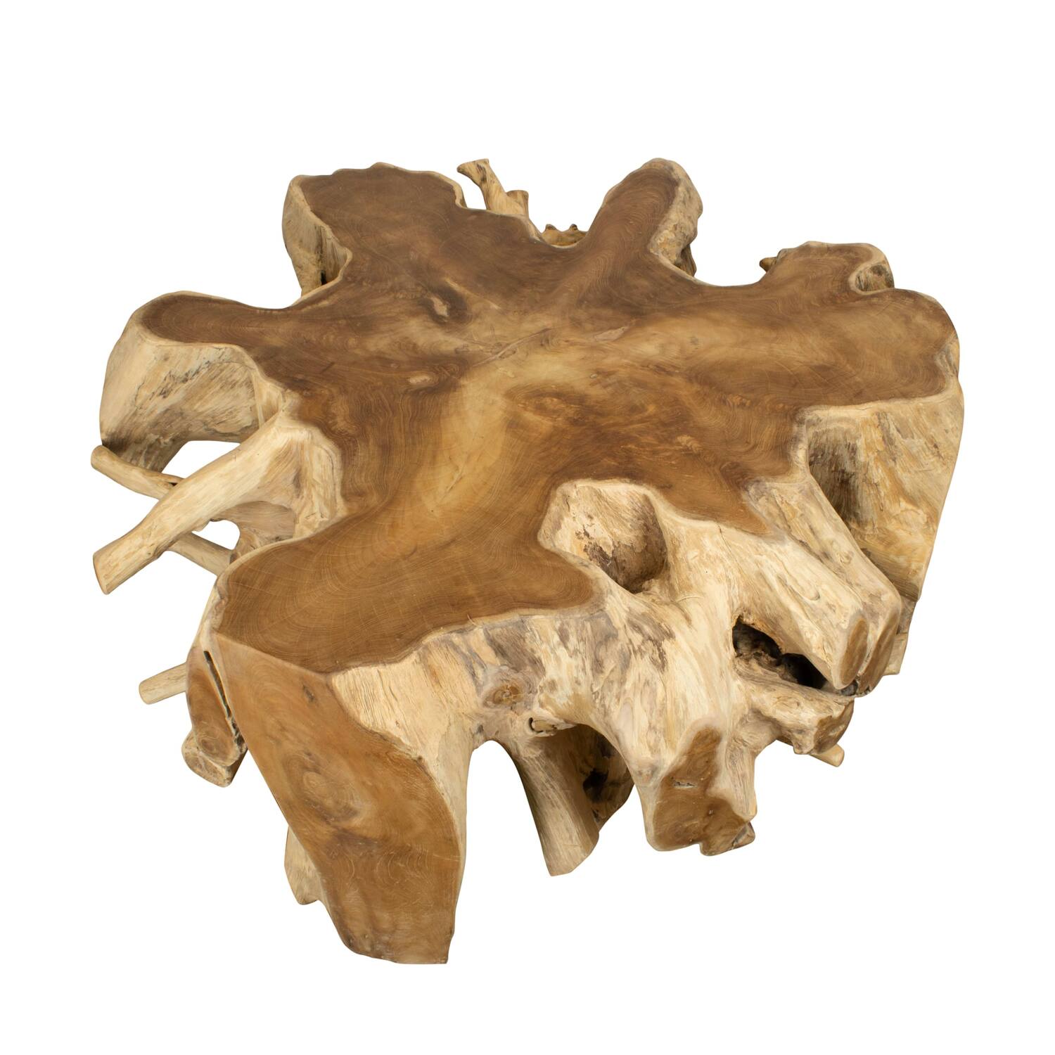 Side table teak wood 100x100x48cm