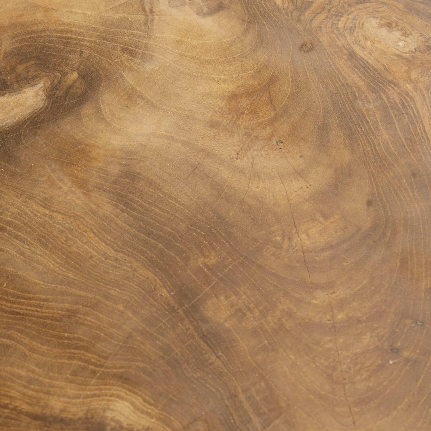 Side table teak wood 100x100x48cm