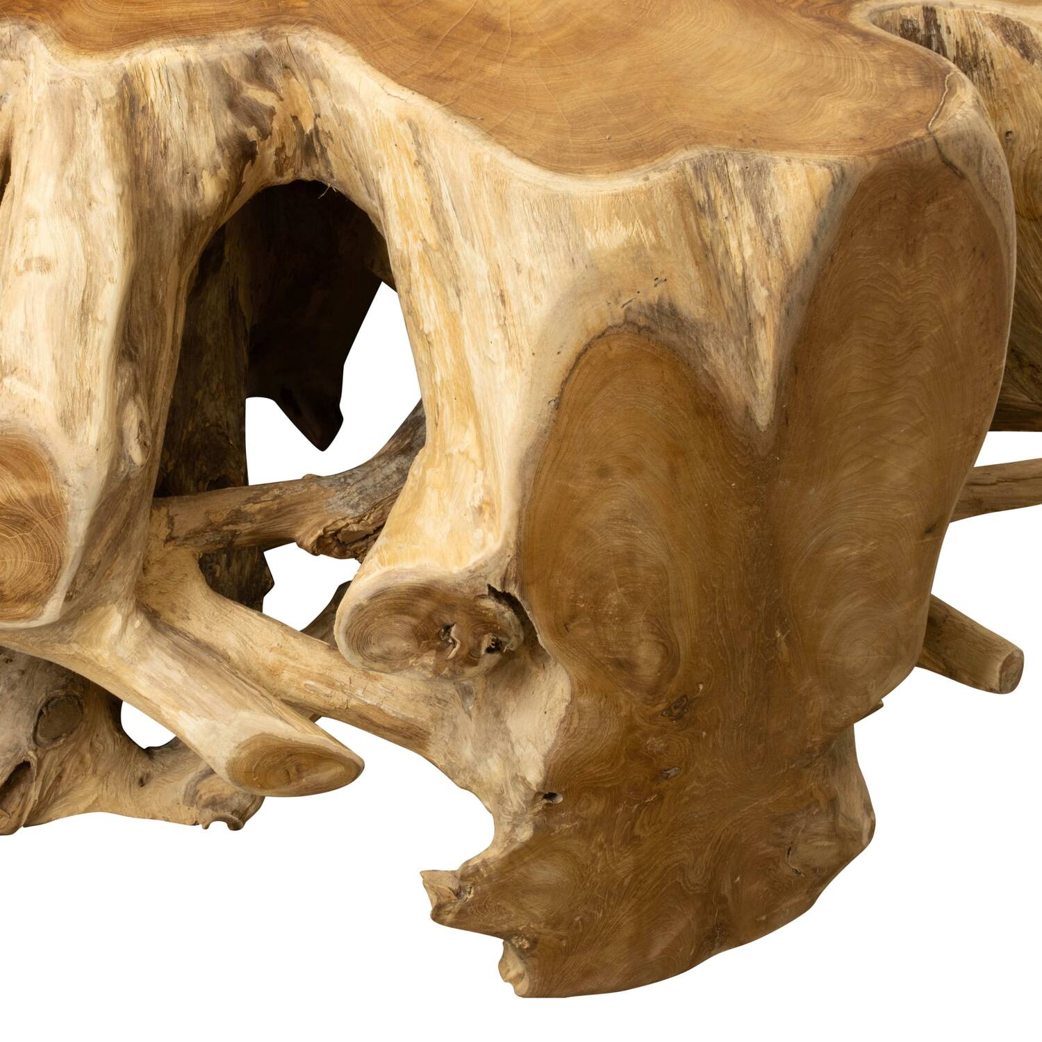 Side table teak wood 100x100x48cm