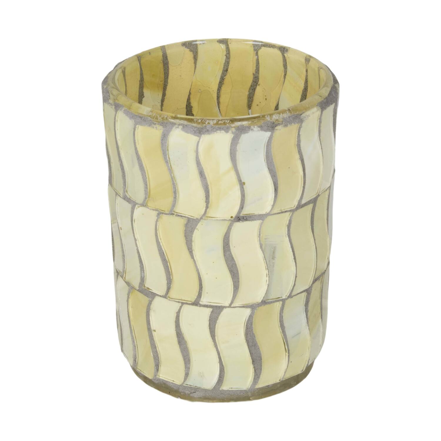 Tealight holder glass 6x6x8cm