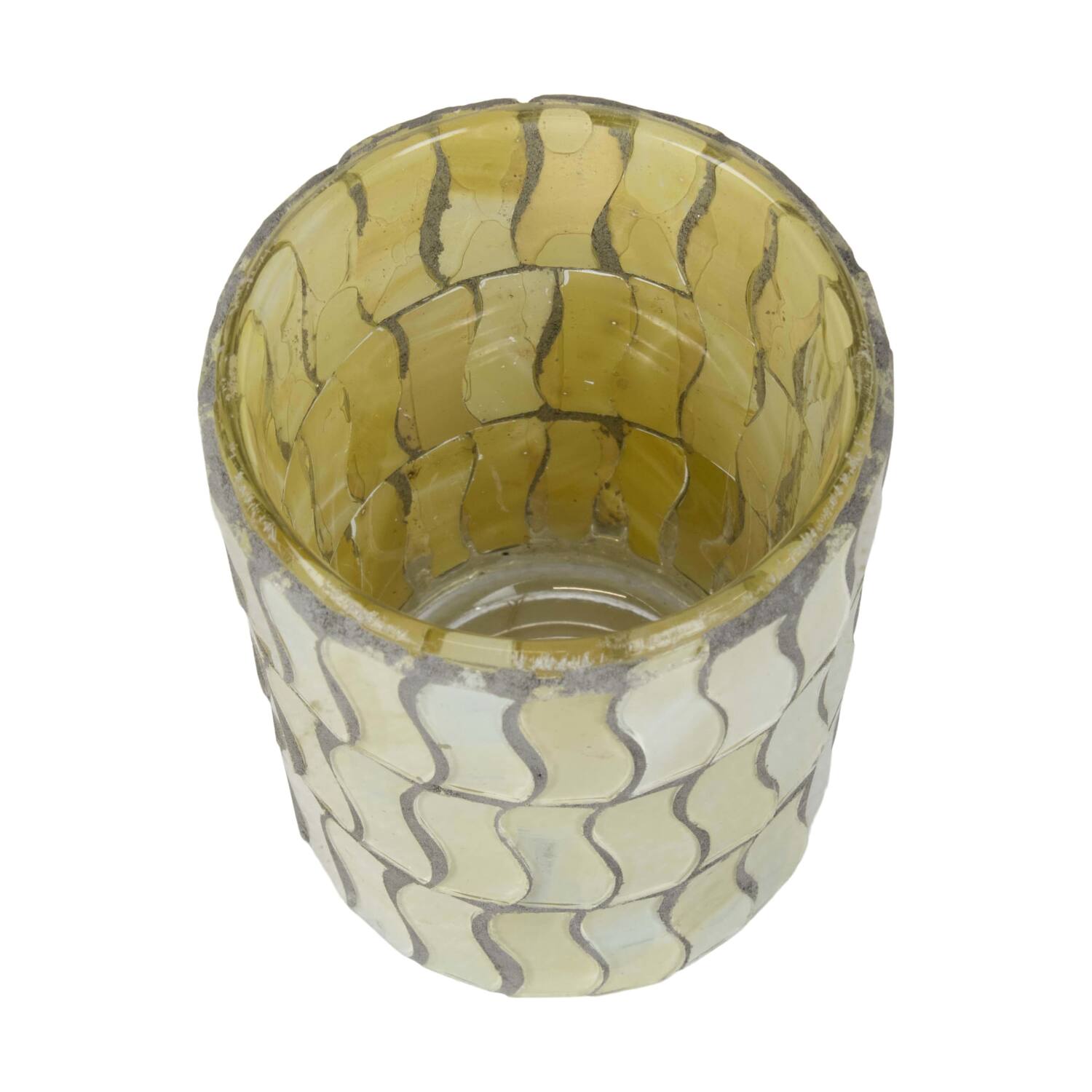 Tealight holder glass 6x6x8cm