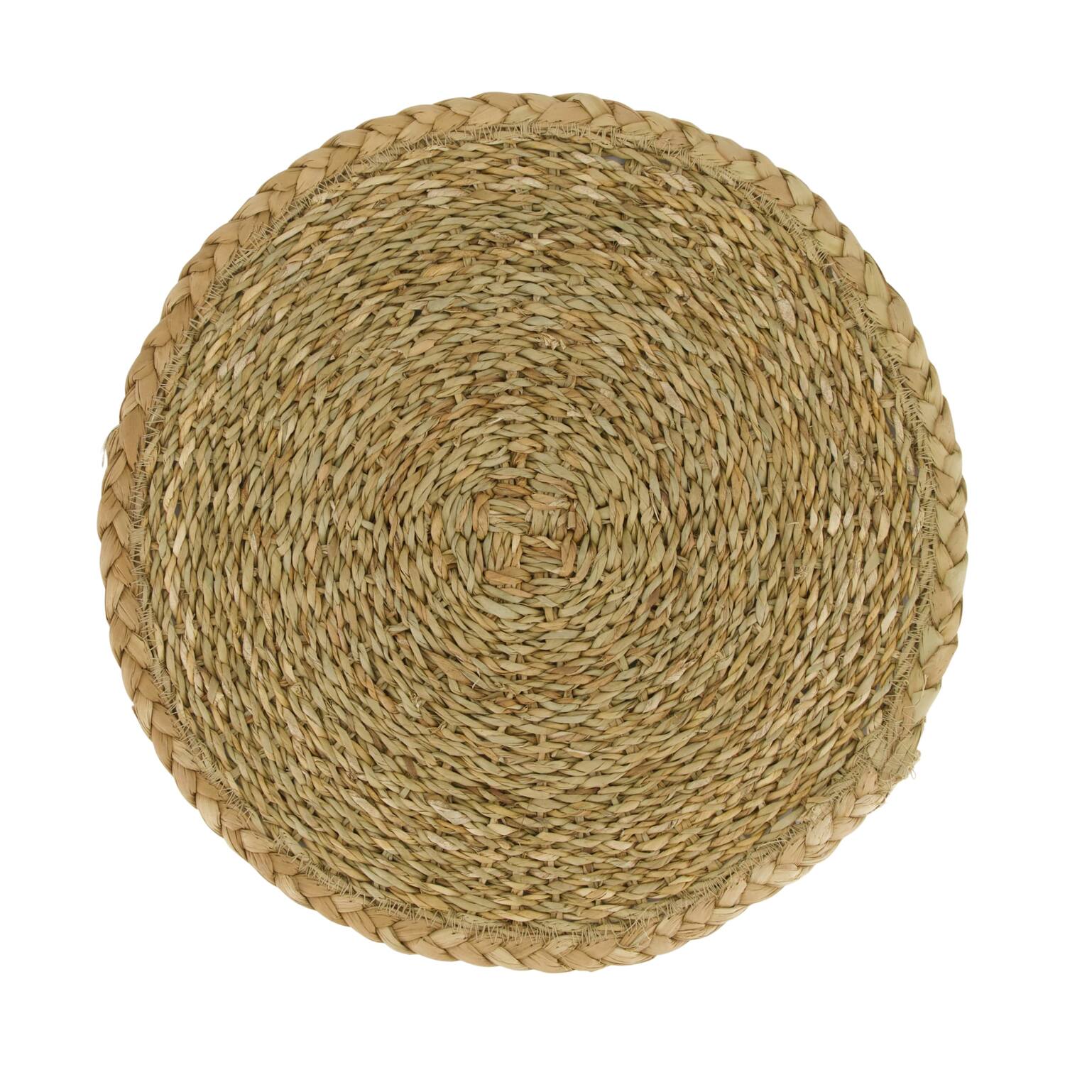Placemat round seagrass 37x37x0.5cm - Natural