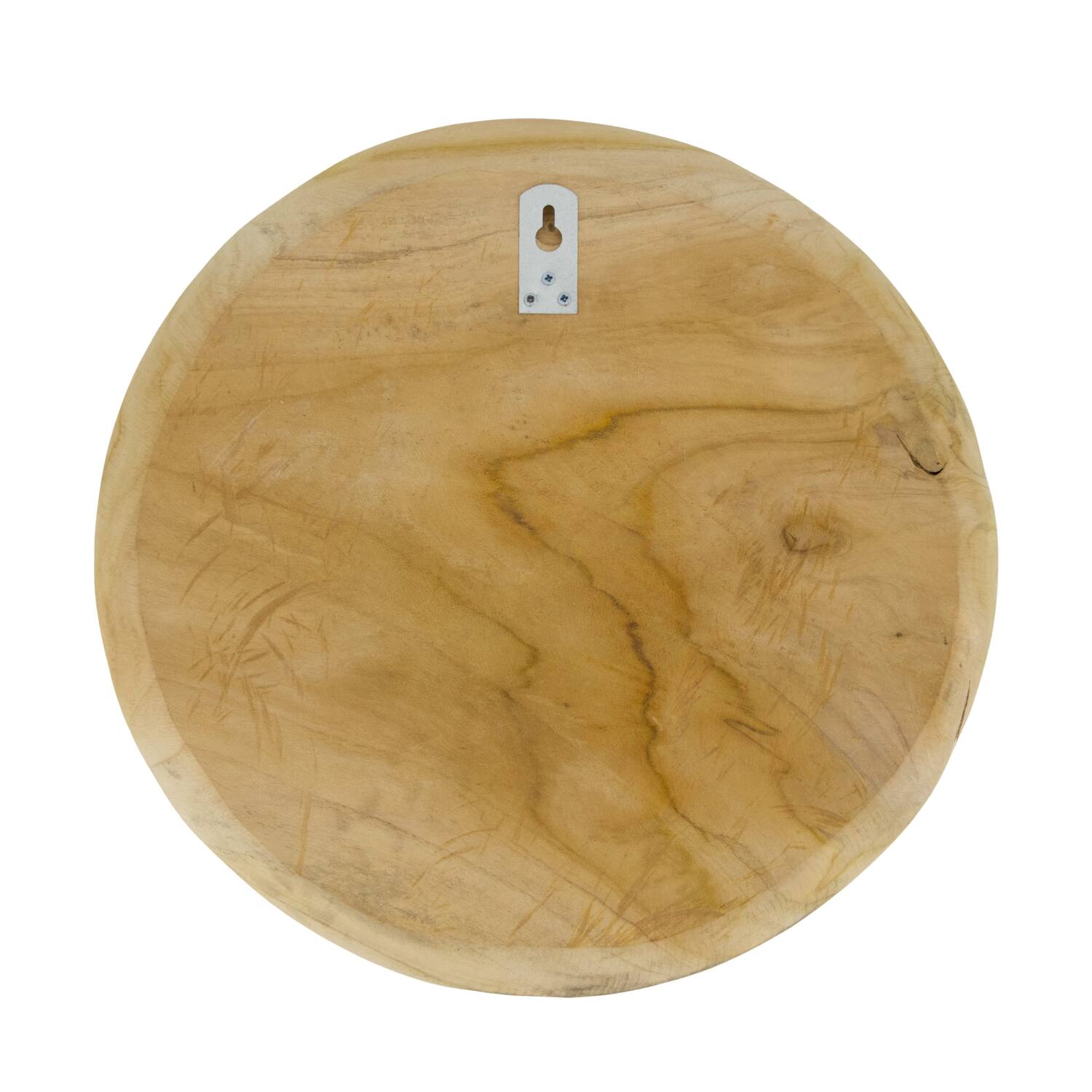 Wall art round teak wood 38x38x3cm