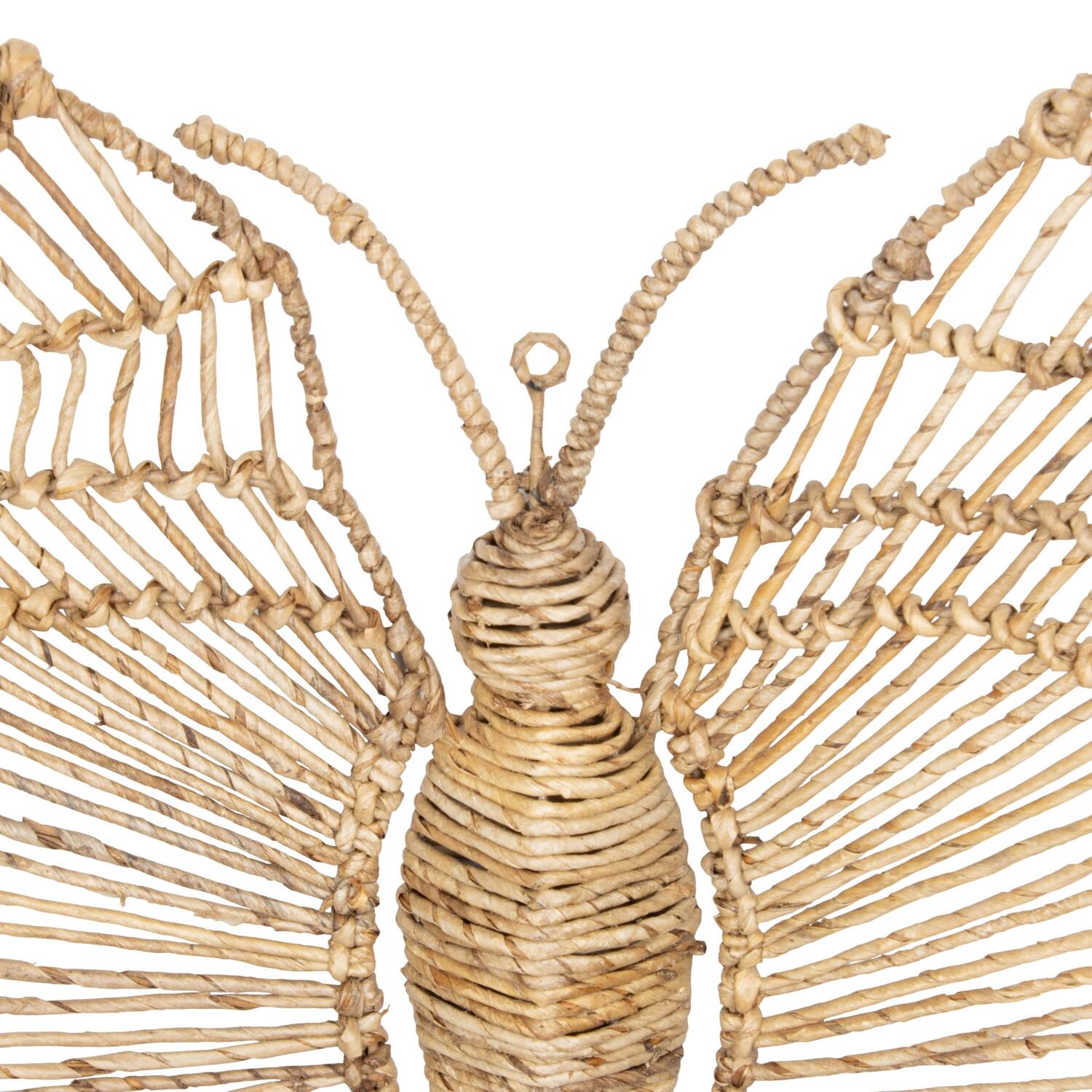 Wall art butterfly banana leaf 65x19x101cm - Natural