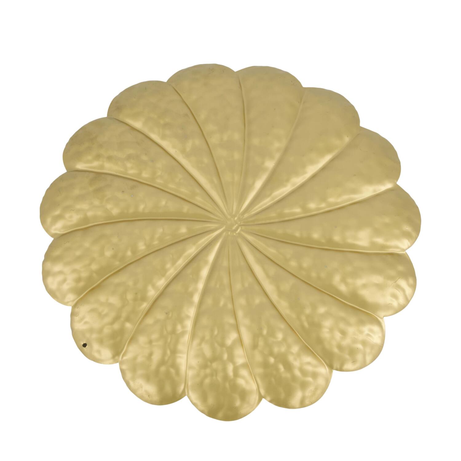 Tray round metal 28x28x2cm