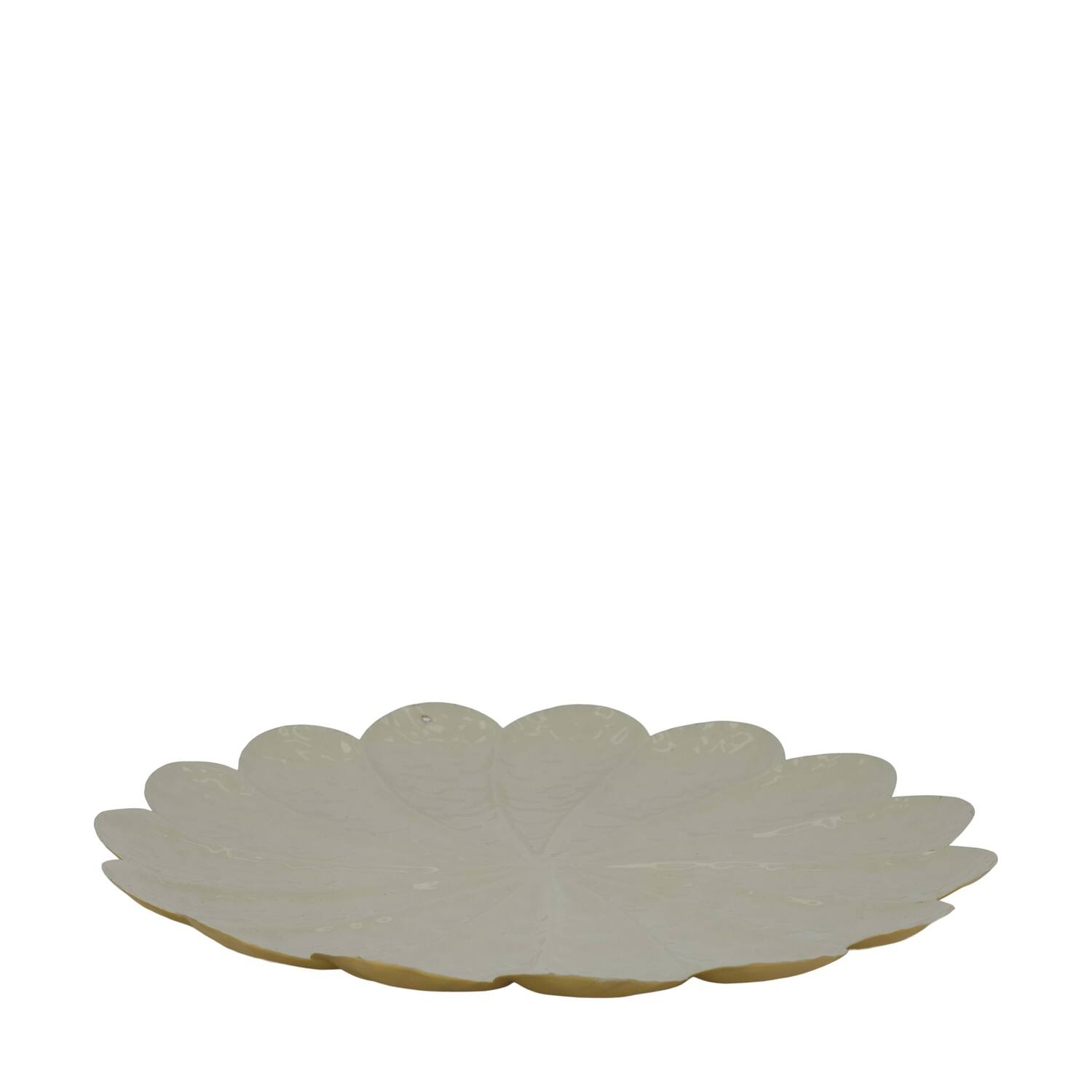 Tray round metal 28x28x2cm